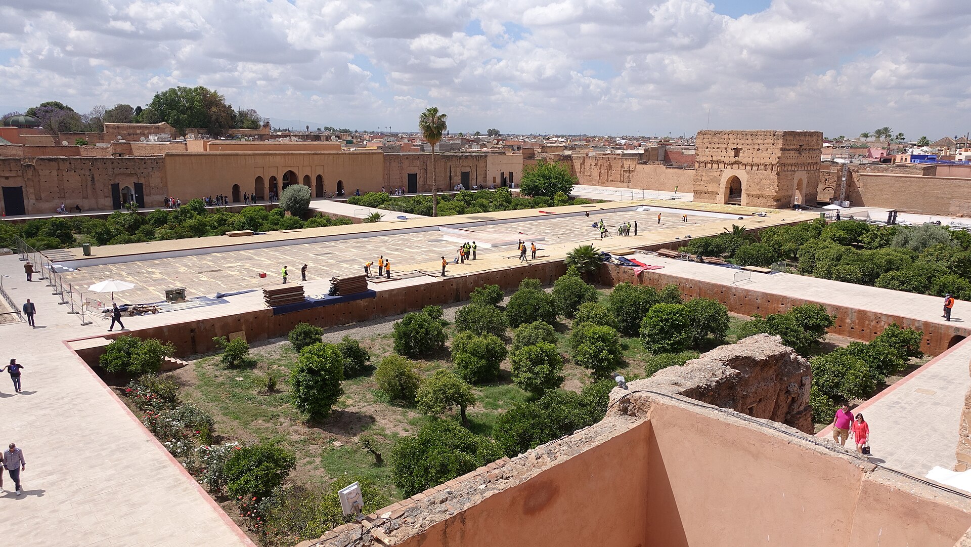 The ruins of the El Badi Palace in Marrakesh, once the Incomparable