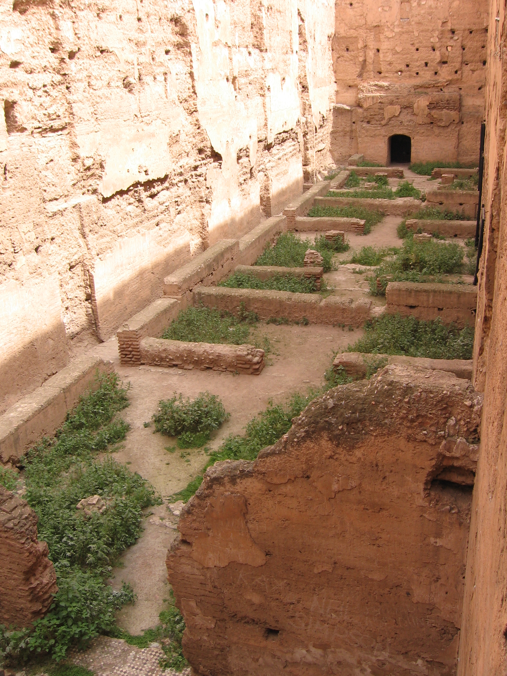 The ruined halls of the Saadian palace