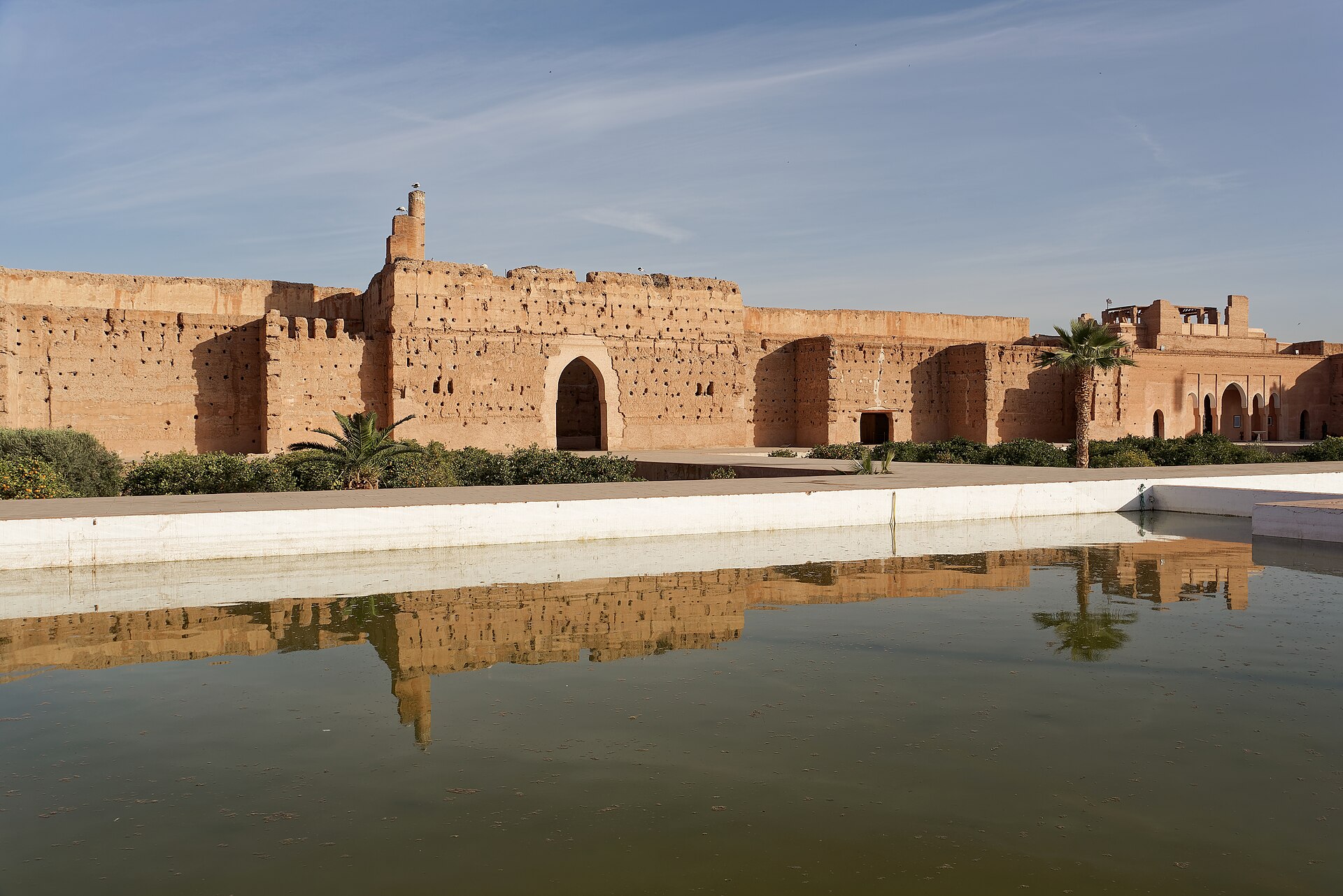 The scale of the ruined complex