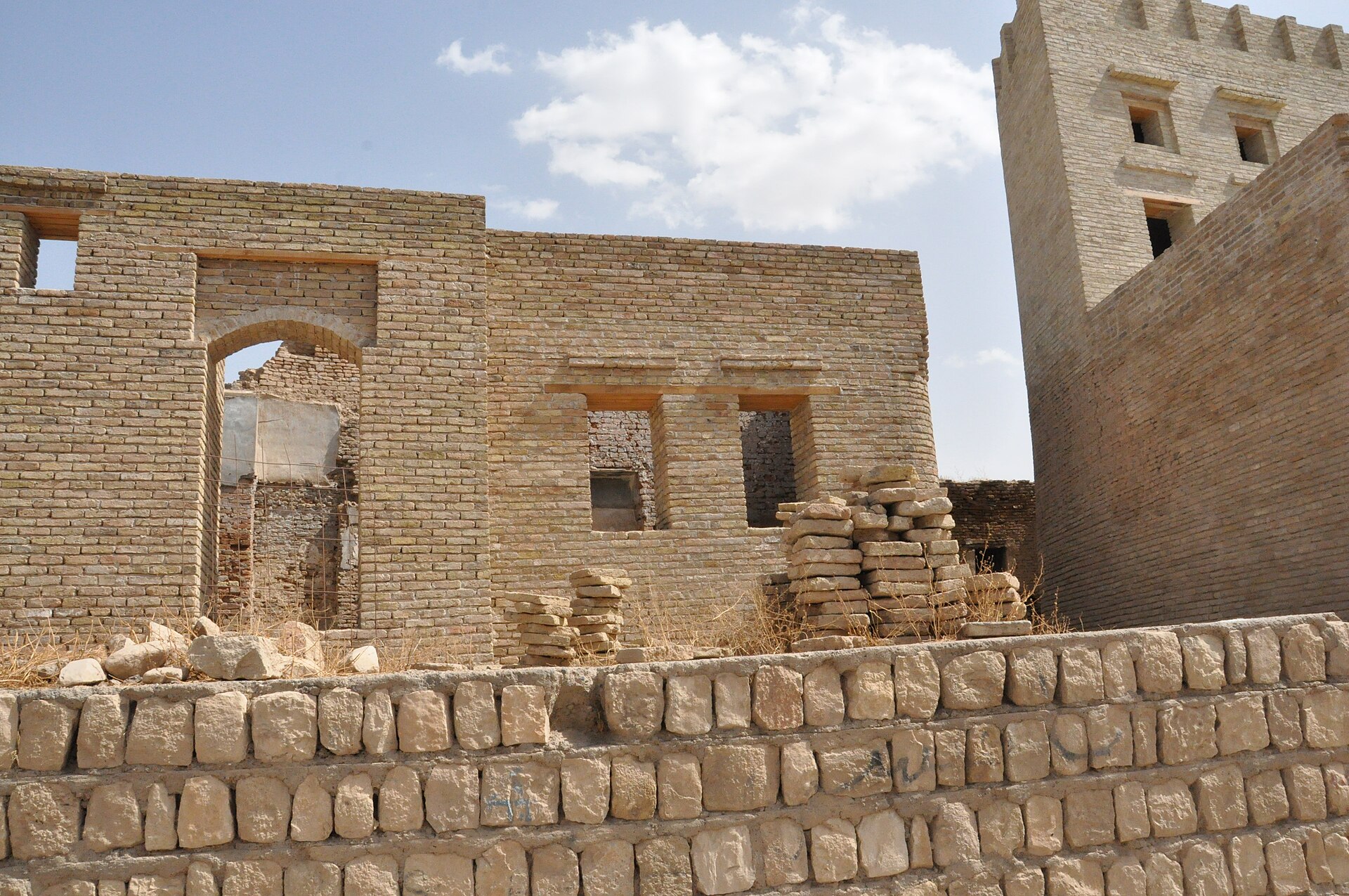 The citadel stands on a great oval mound, or tell, formed by 8,000 years of continuous habitation.