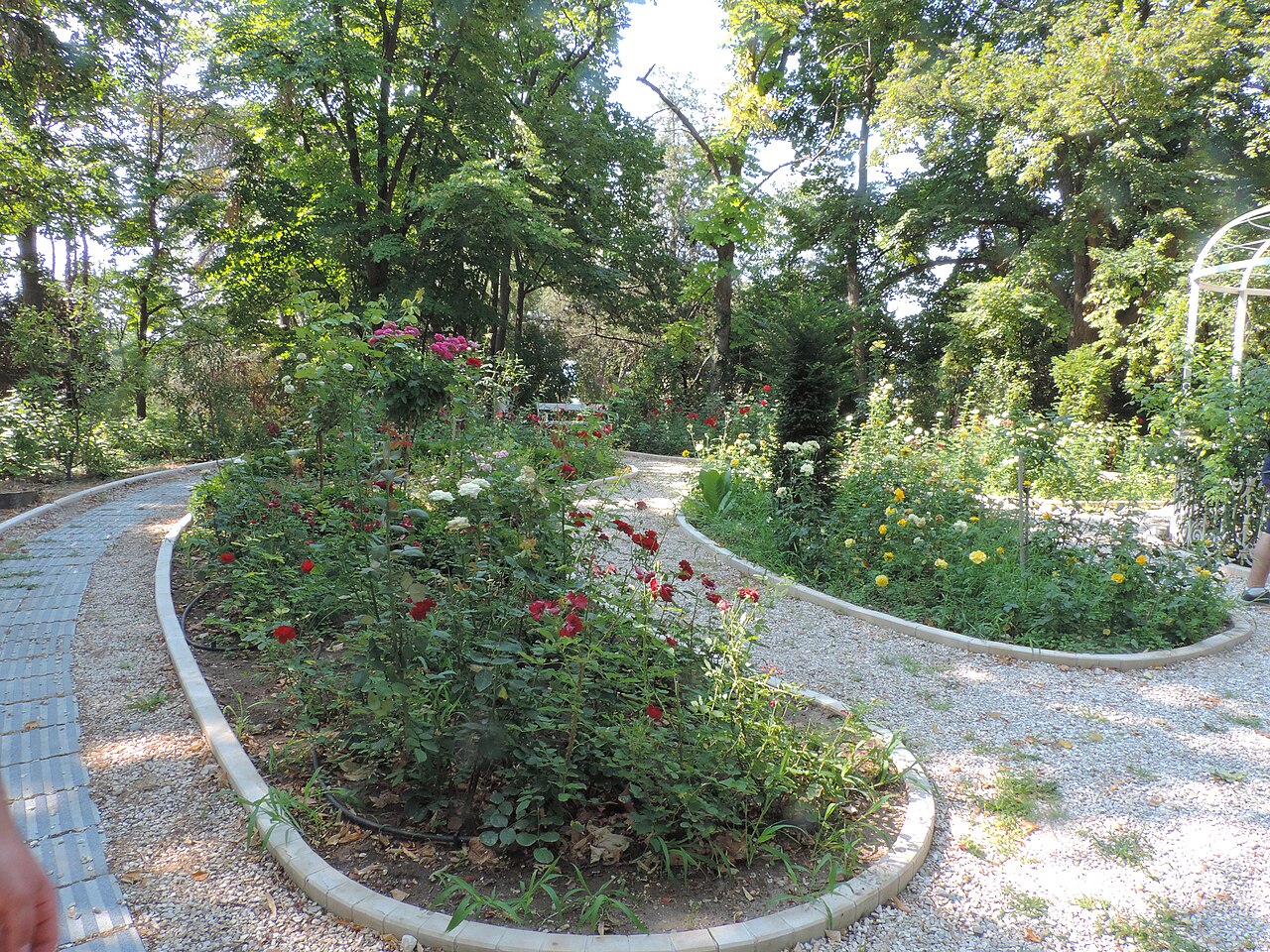 A tranquil corner of the Euxinograd grounds.