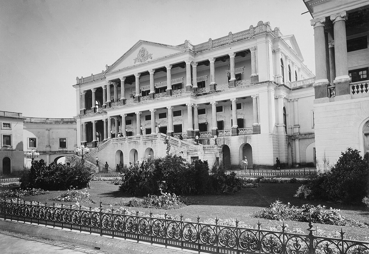 Falaknuma Palace photographed around 1900.