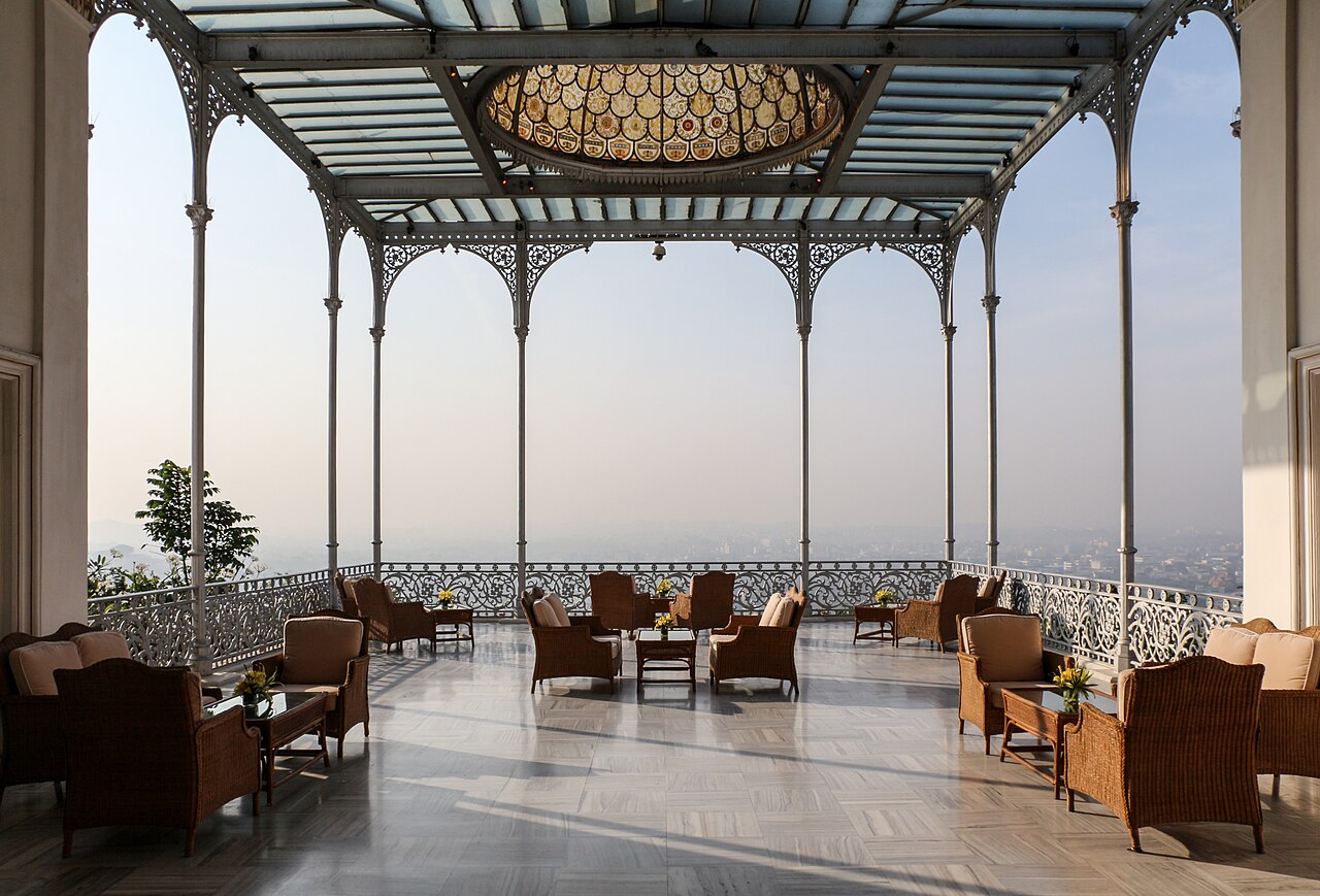 A splendid interior of the Nizam's palace.