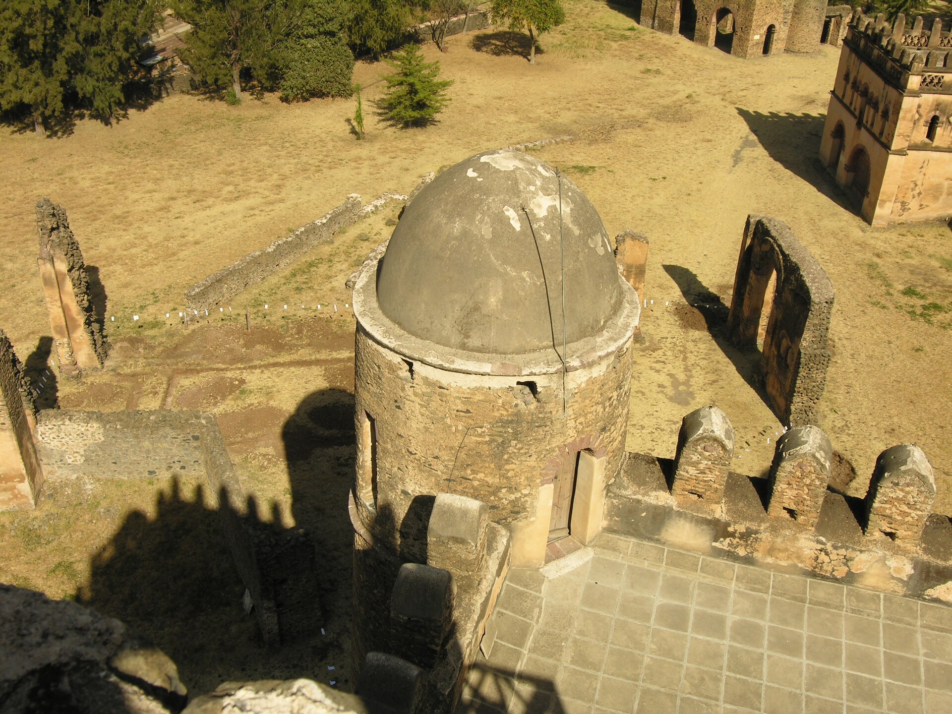 A view within the royal enclosure, dense with the stone buildings of successive emperors.