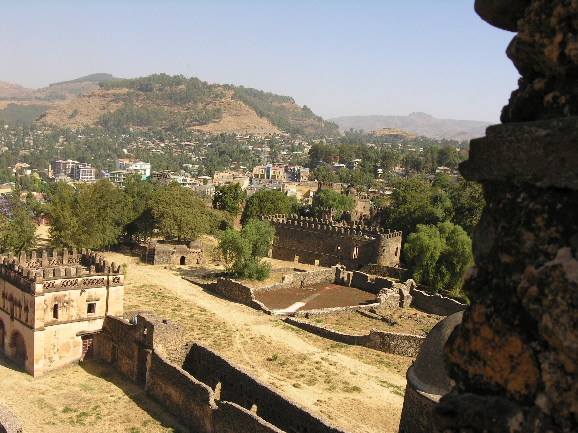 A castle of Gondar, monument to the golden age of the Ethiopian empire.