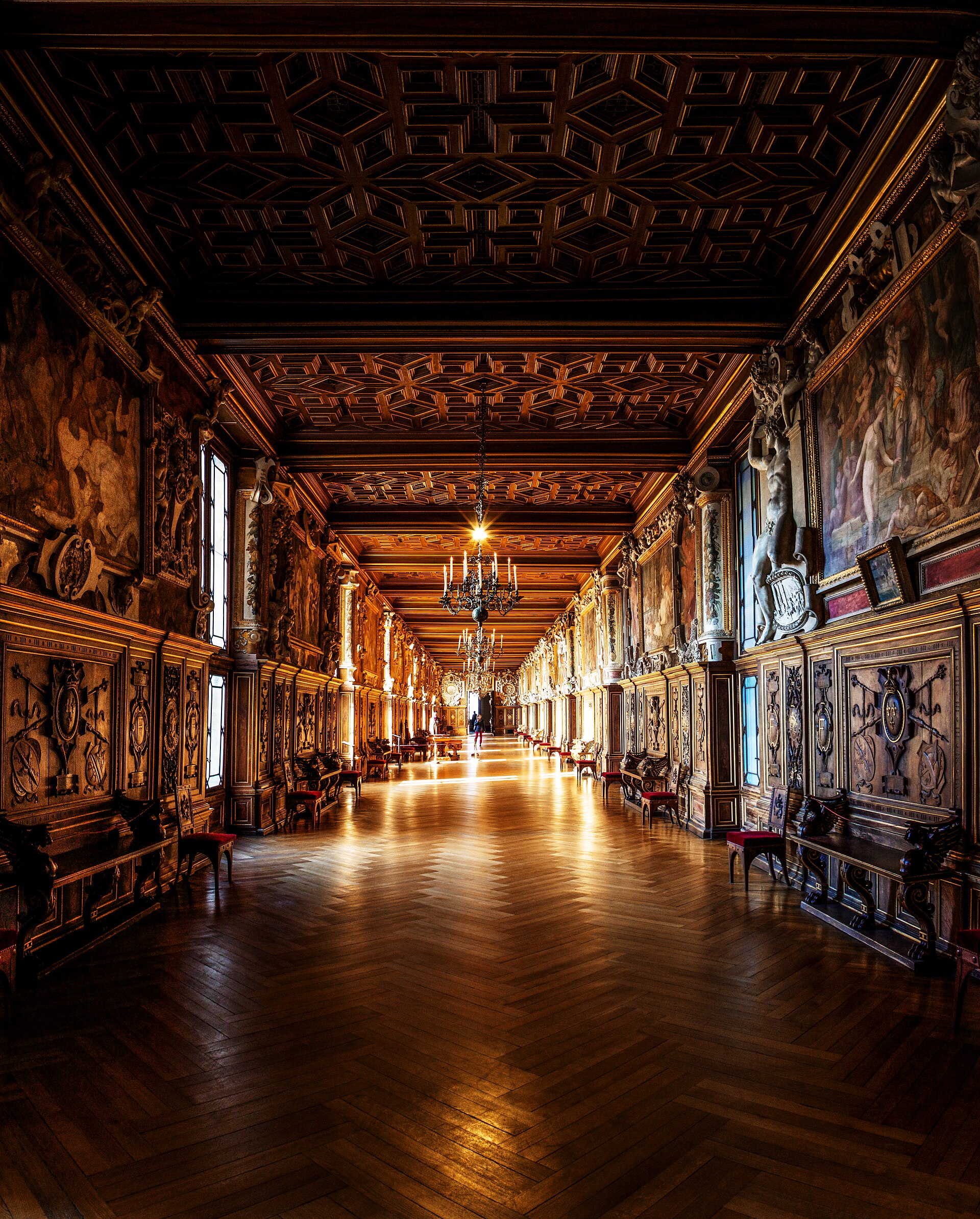 Francis I transformed the palace into a Renaissance masterpiece