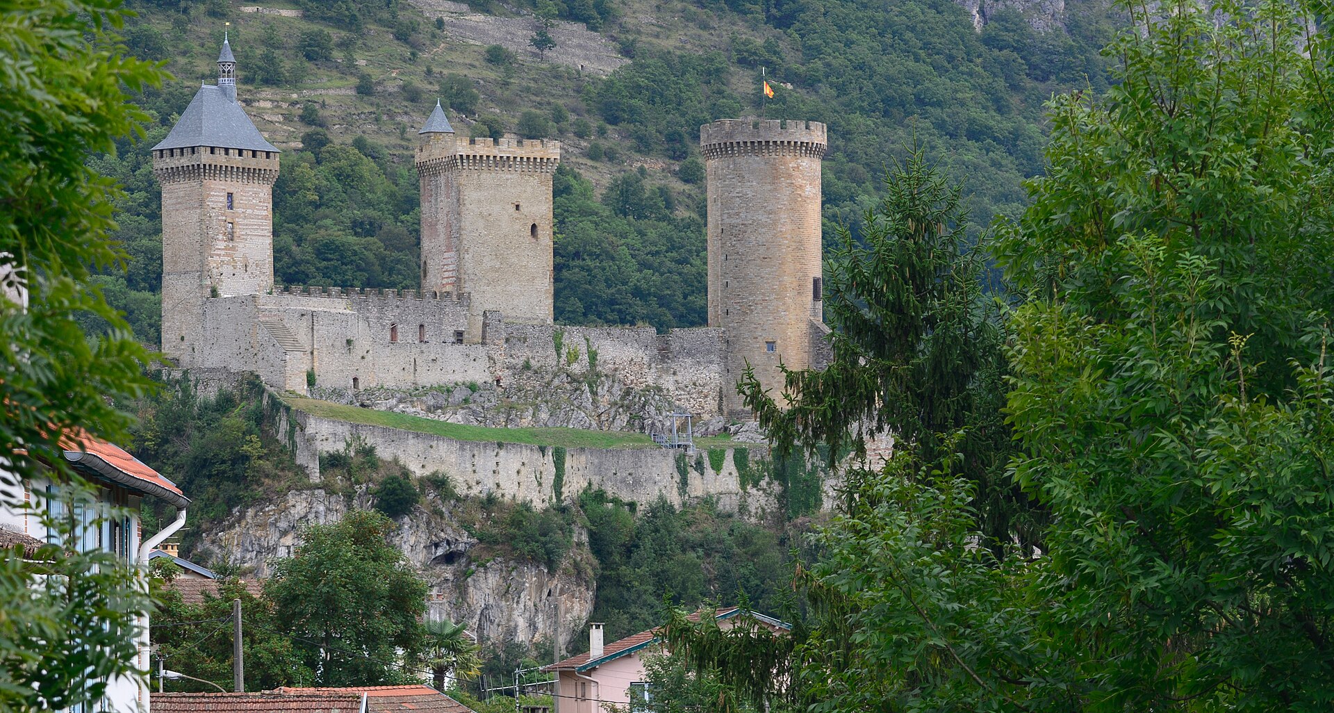 The château of the counts of Foix, seen from the west