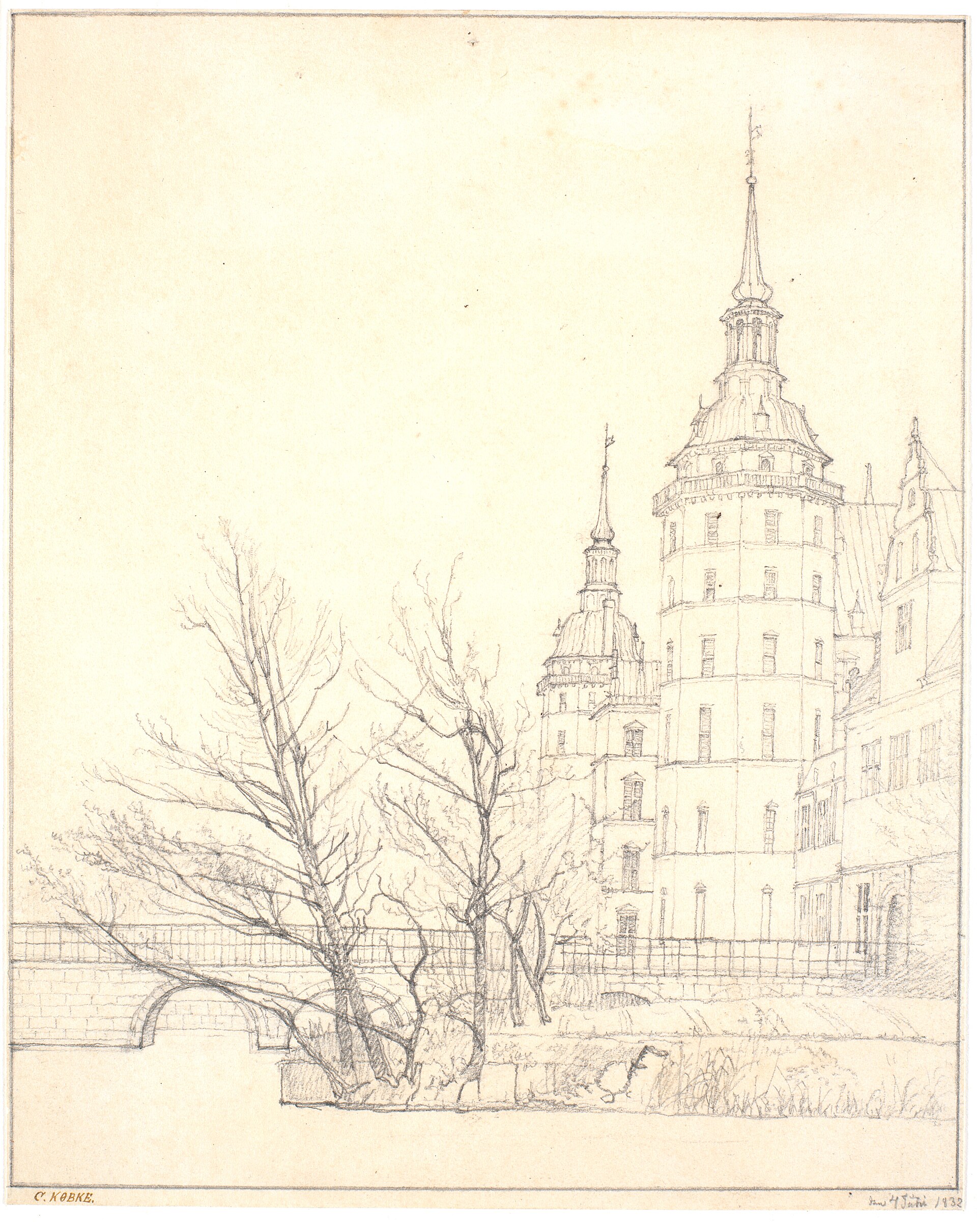 Linked by bridges, the palace's three islands rise from the water in a composition of rare beauty.