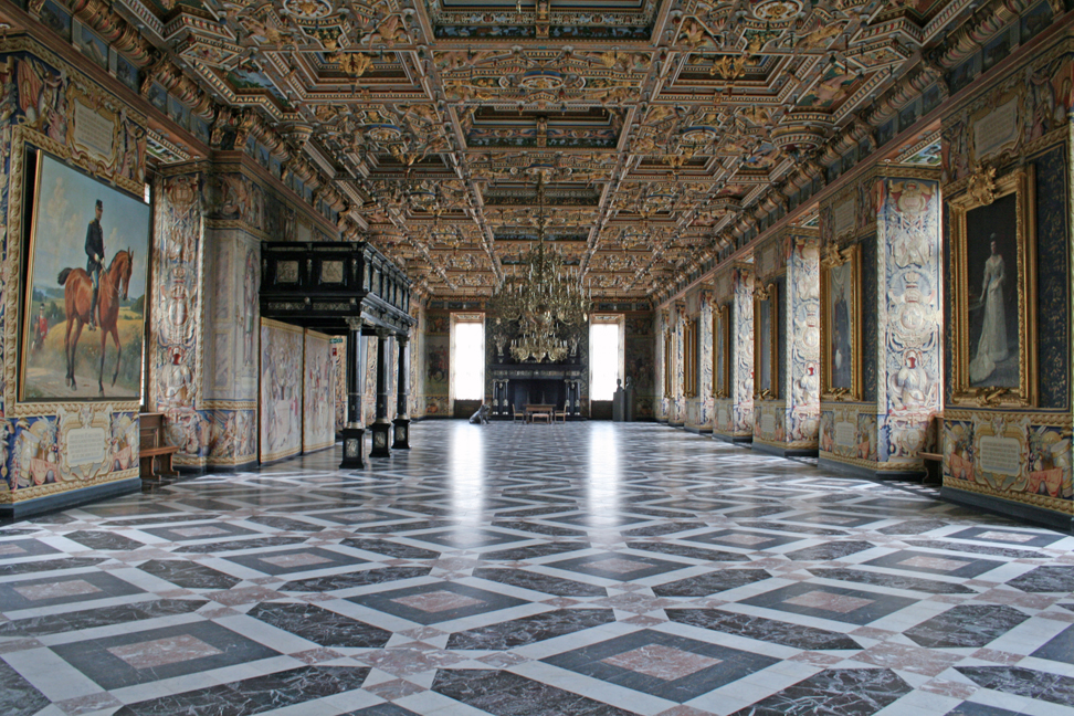 The grand Great Hall, or Riddersalen, was the setting for the court's most splendid festivities.