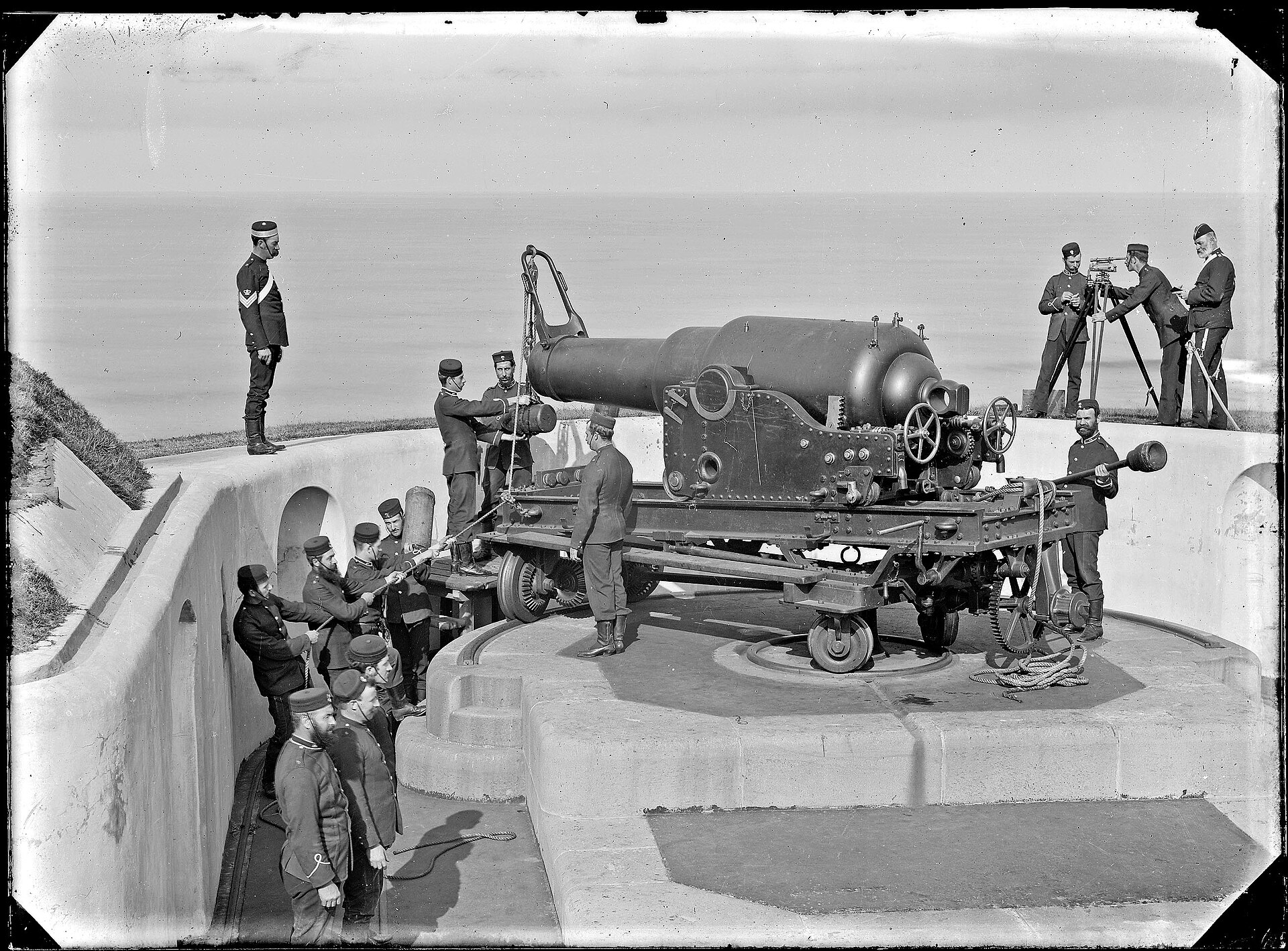 Nine-inch and later breech-loading guns guarded the harbour approaches