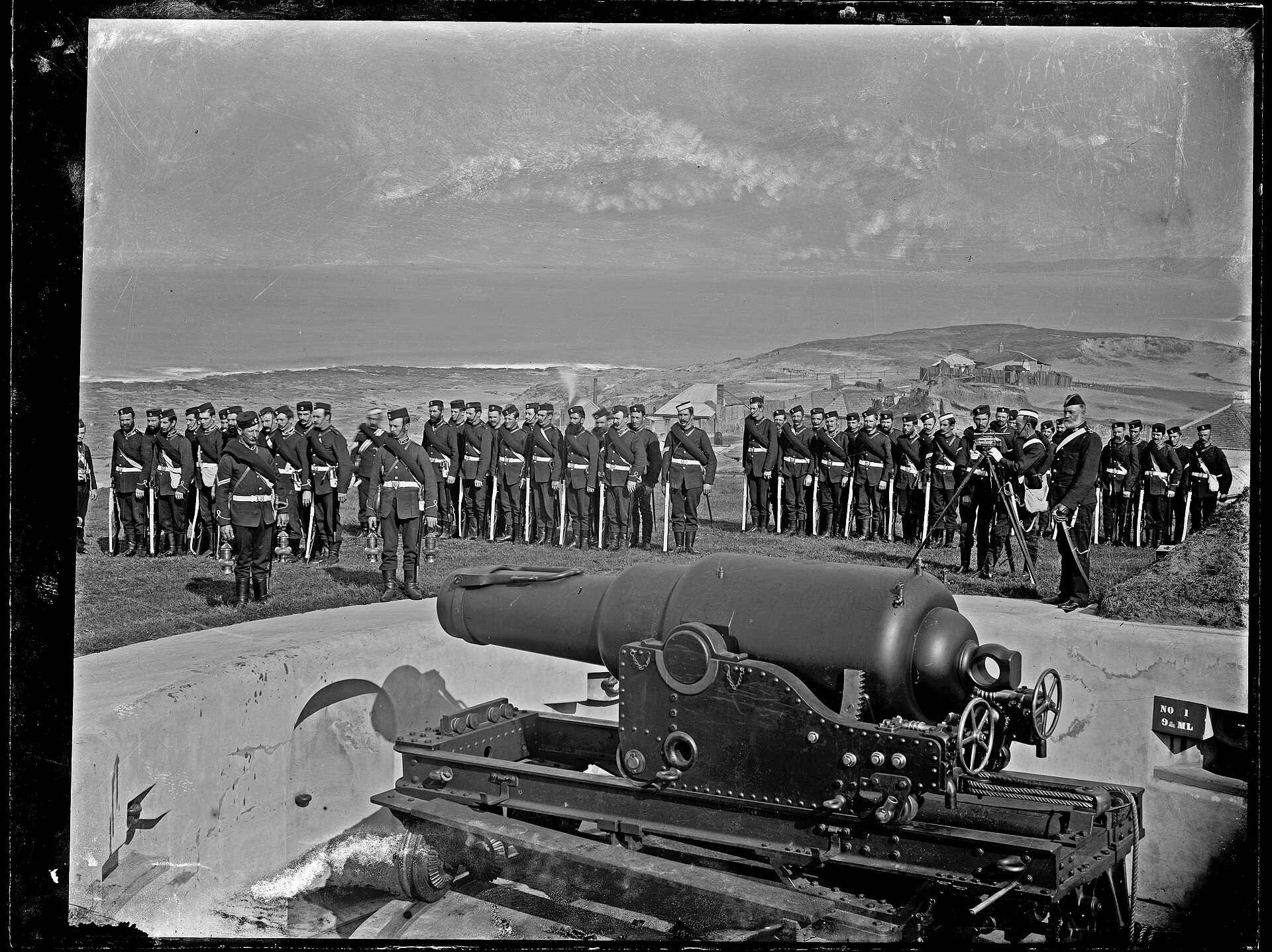 Gun crews drilled endlessly for an enemy who rarely appeared