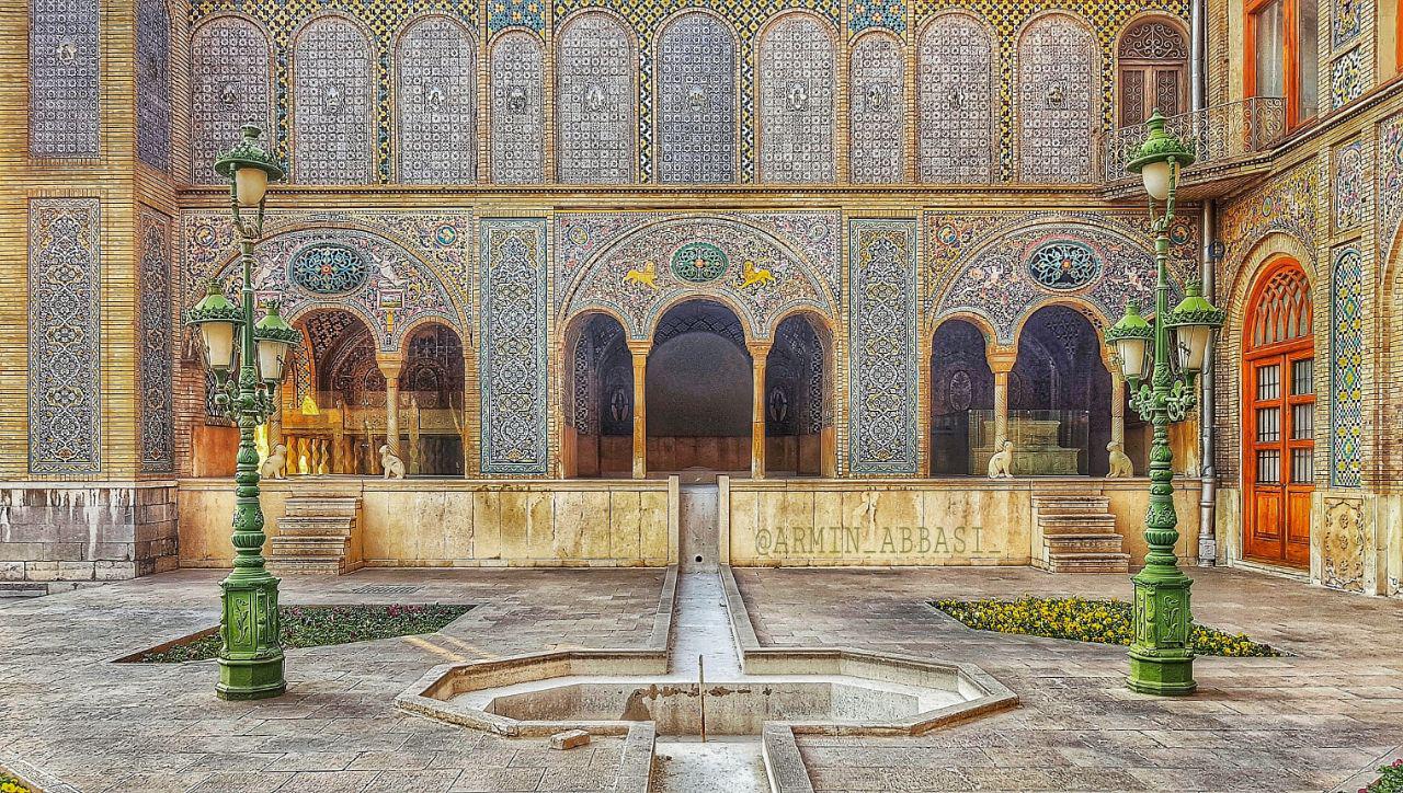 The Golestan Palace in Tehran, the Rose Garden of the Qajar rulers of Iran.