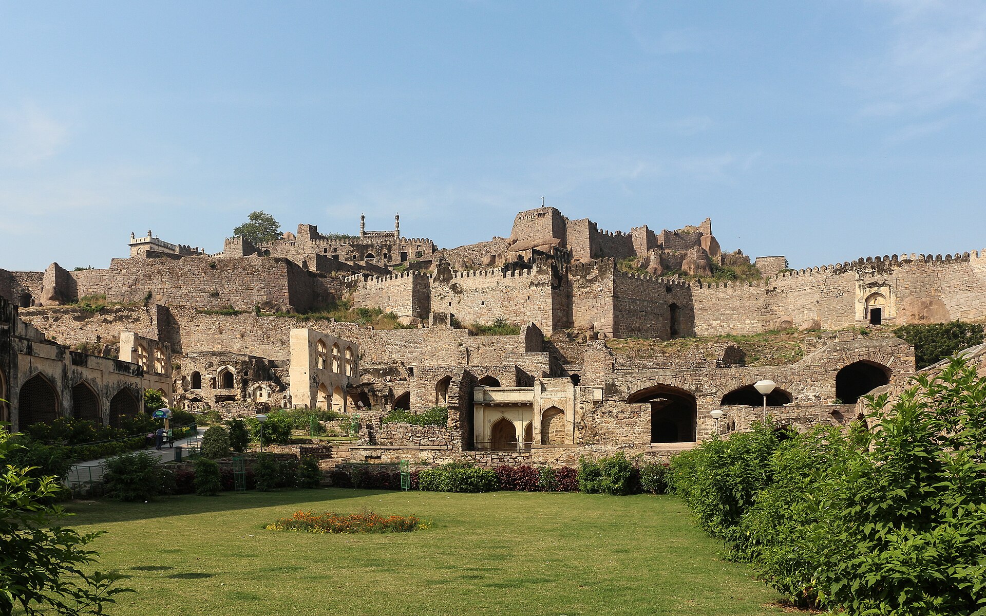 Eight great gates guarded the fort, studded with iron spikes against war elephants.