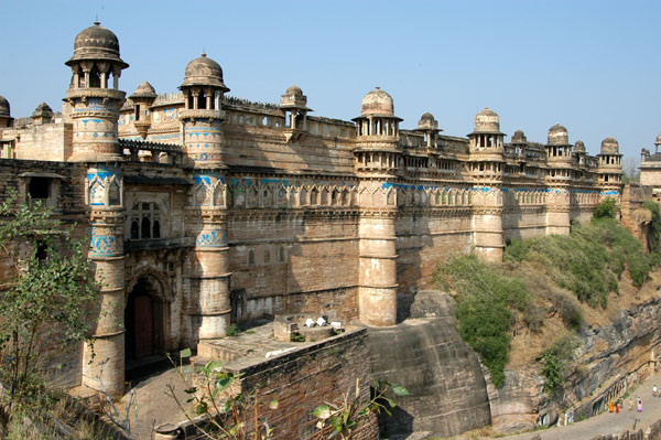 The Man Mandir Palace crowning Gwalior Fort