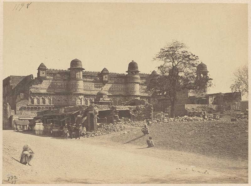 View of the painted palace from the south