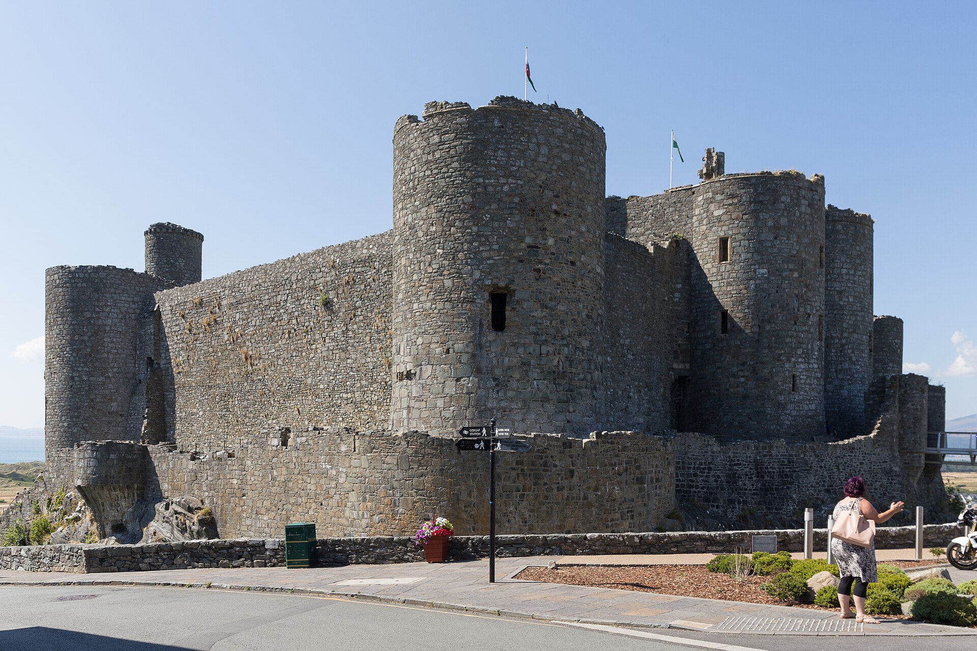 Harlech's clean, symmetrical outline, a textbook example of the concentric castle