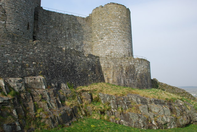 One of Harlech's powerful corner towers, guarding the compact, concentric fortress