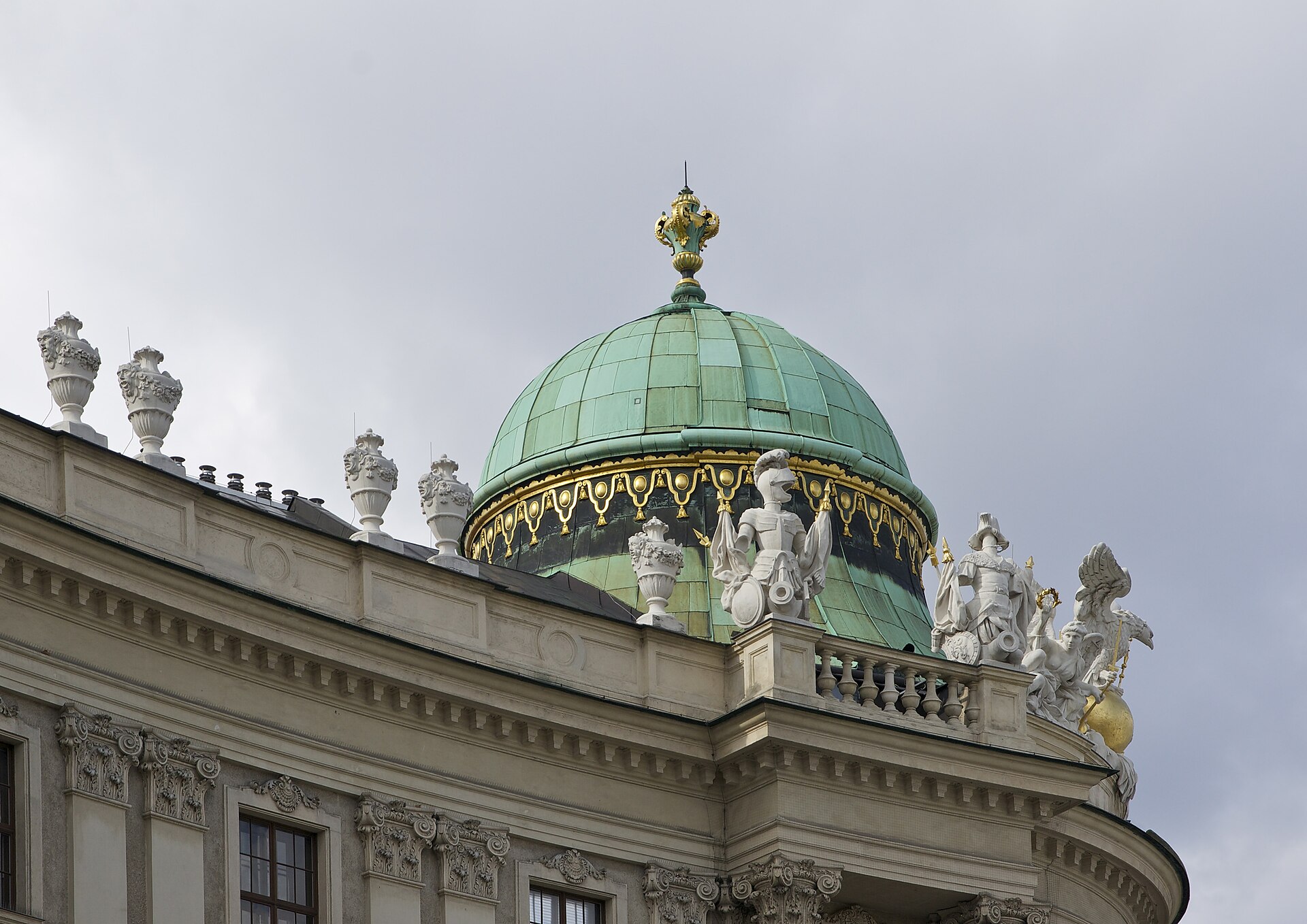 The complex grew from a medieval castle in Vienna