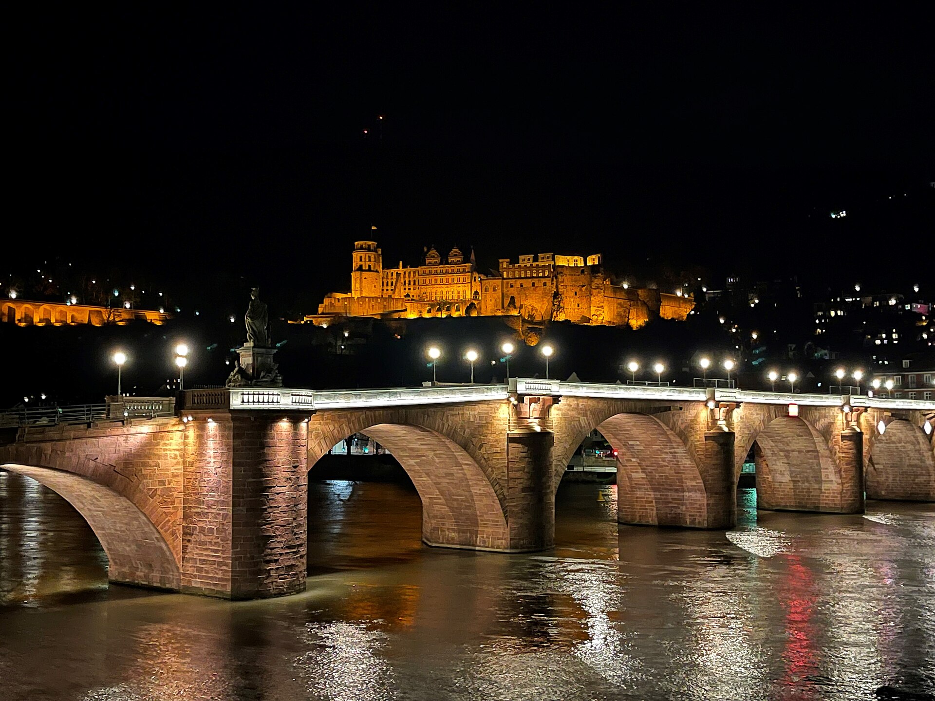 The floodlit castle by night, an image that has drawn poets and painters for two centuries