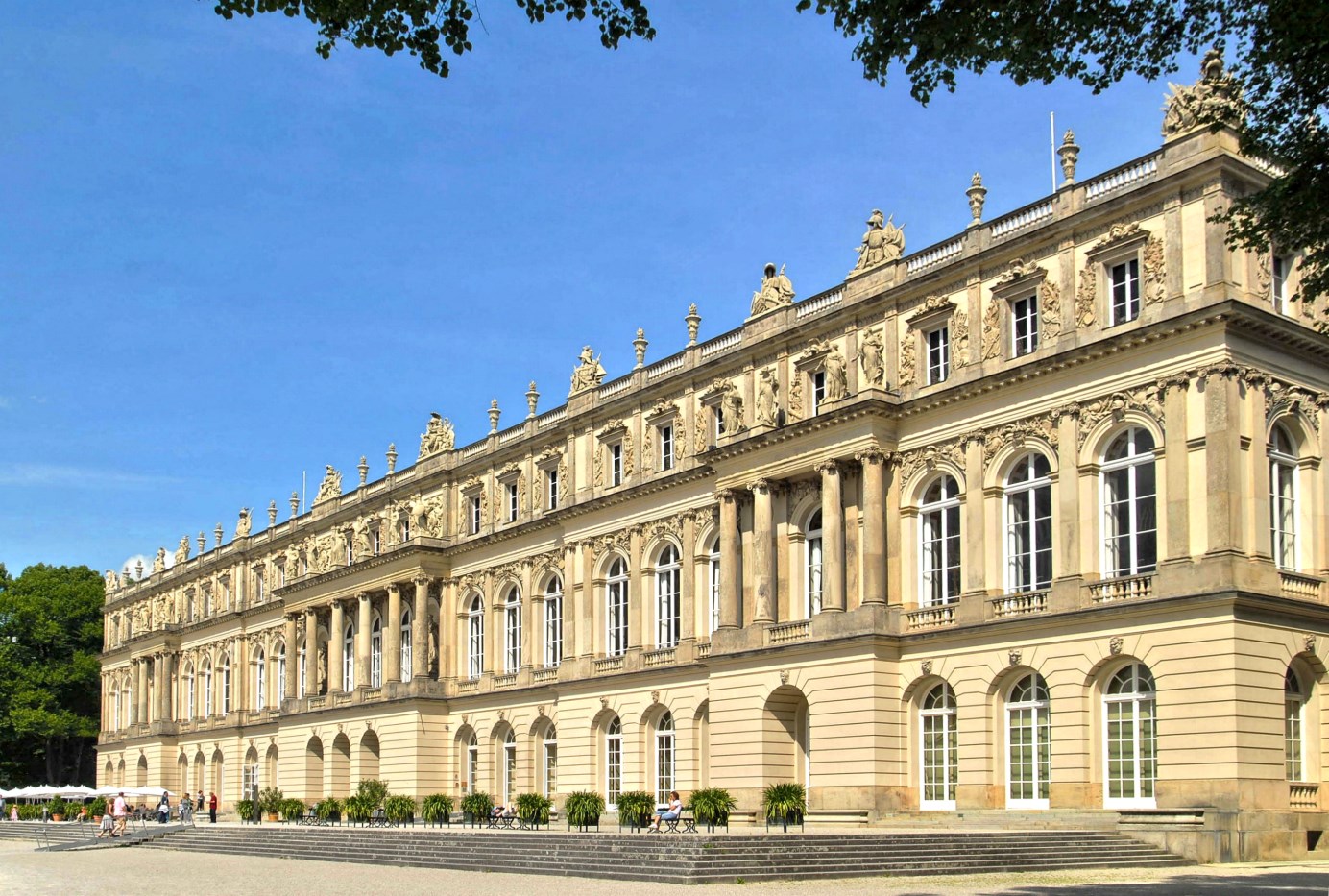 The palace of Herrenchiemsee on its island
