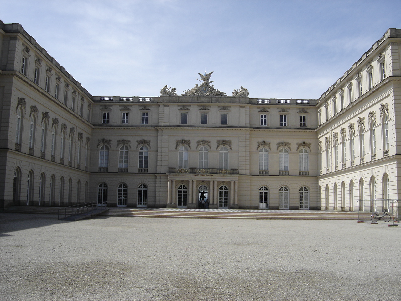 The rear facade facing east