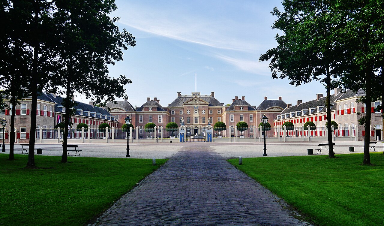 The red-brick palace of the princes of Orange.