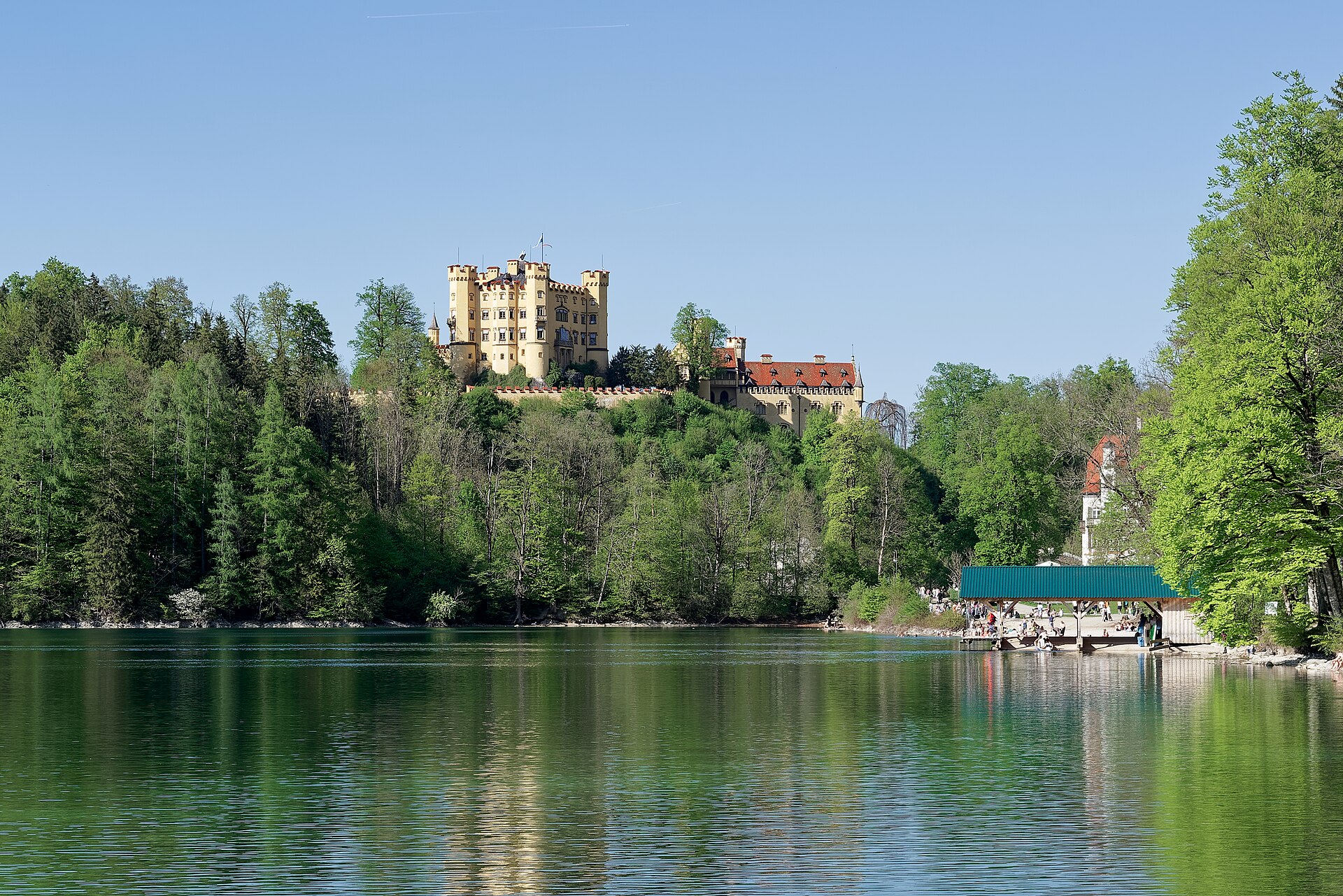 The castle where the future King Ludwig II spent his boyhood summers