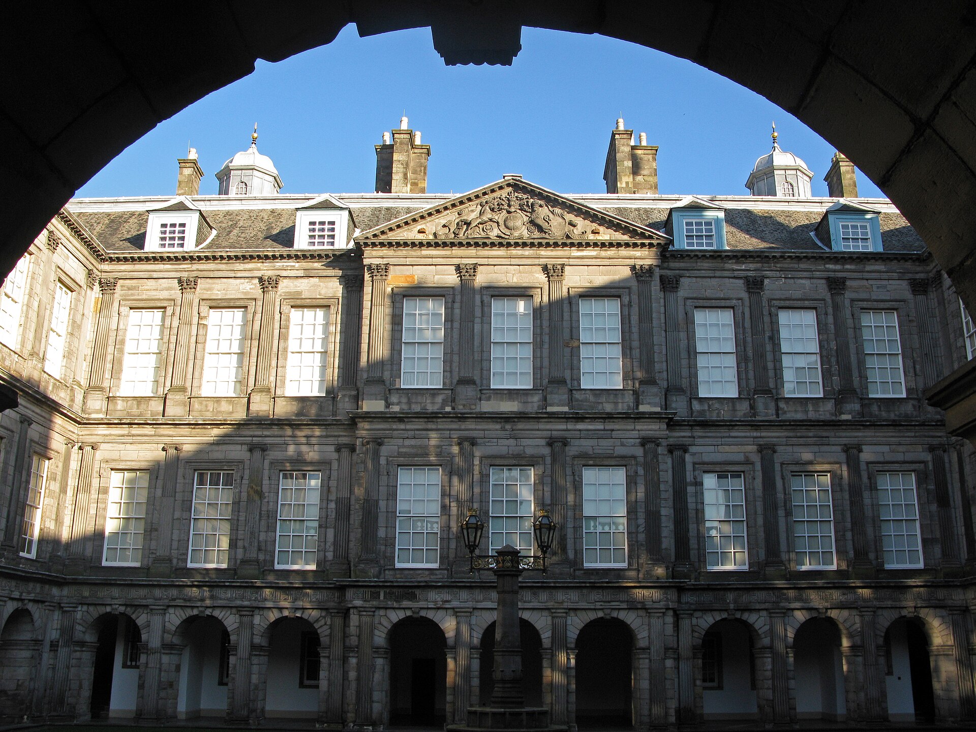 A view of the royal palace