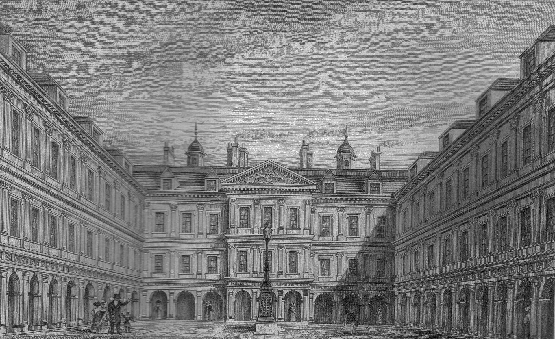 The inner courtyard of the palace