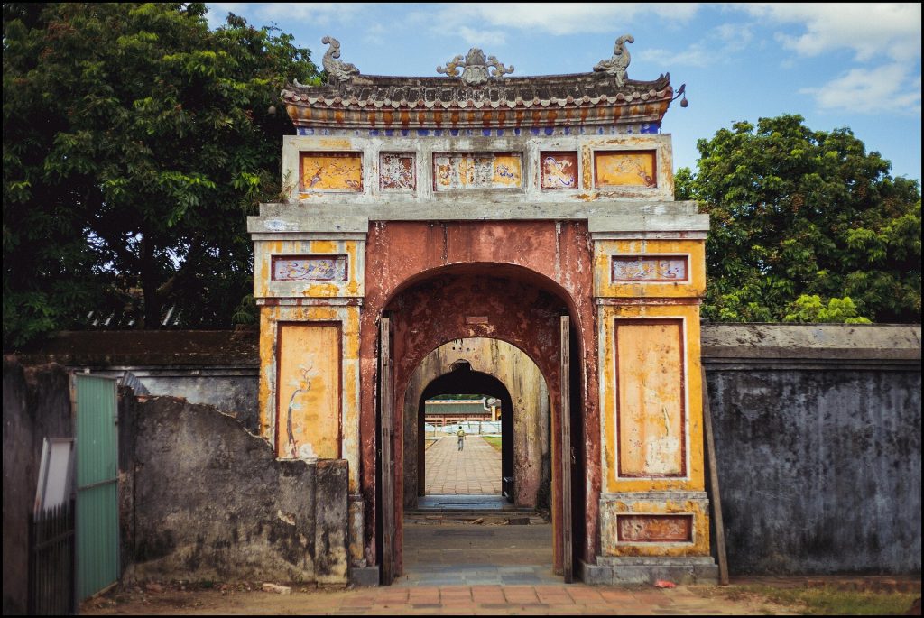 The setting of the elaborate ceremonies of the imperial court
