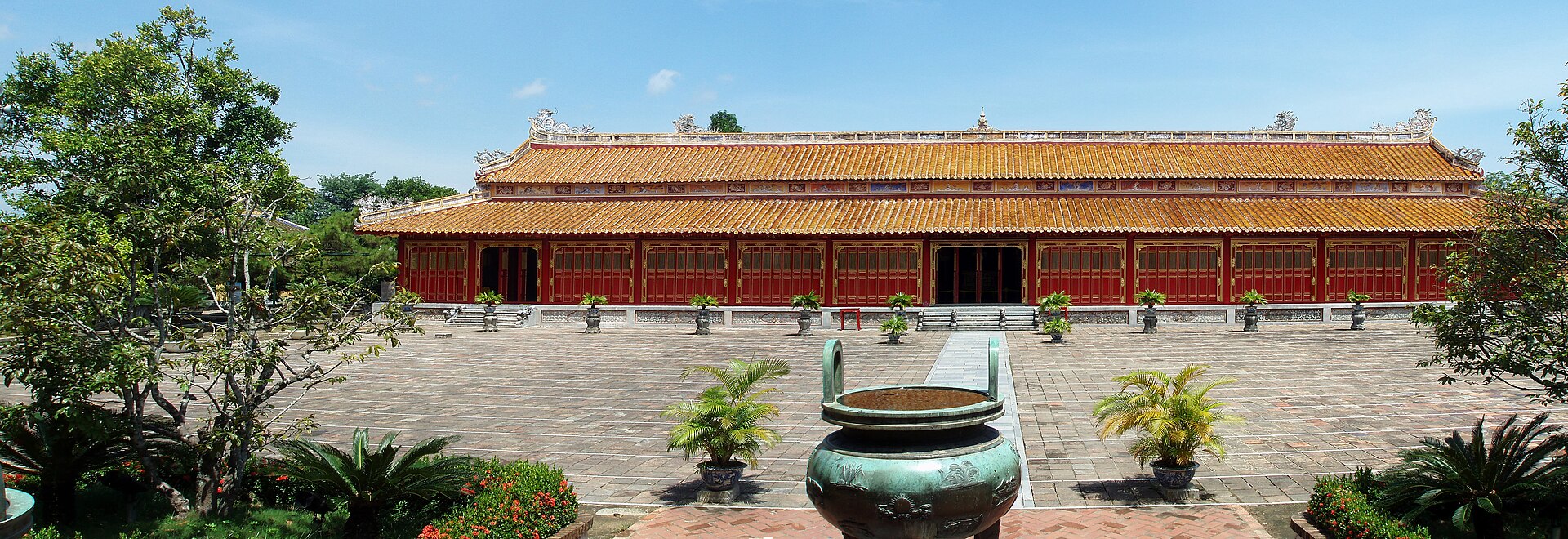 The citadel of Hue, ringed by walls and a broad water-fed moat