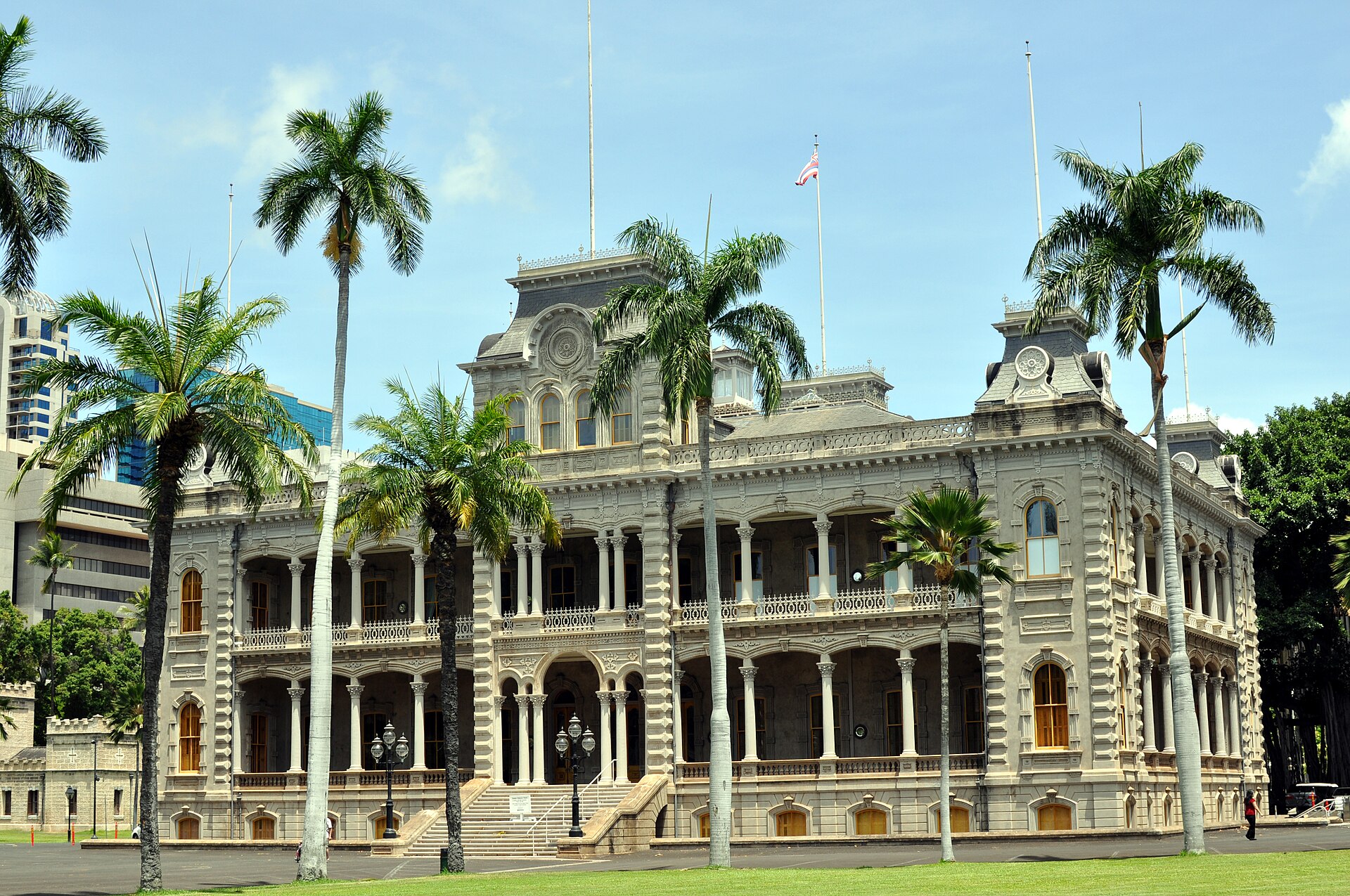 Iolani Palace in Honolulu, the only royal palace on American soil.