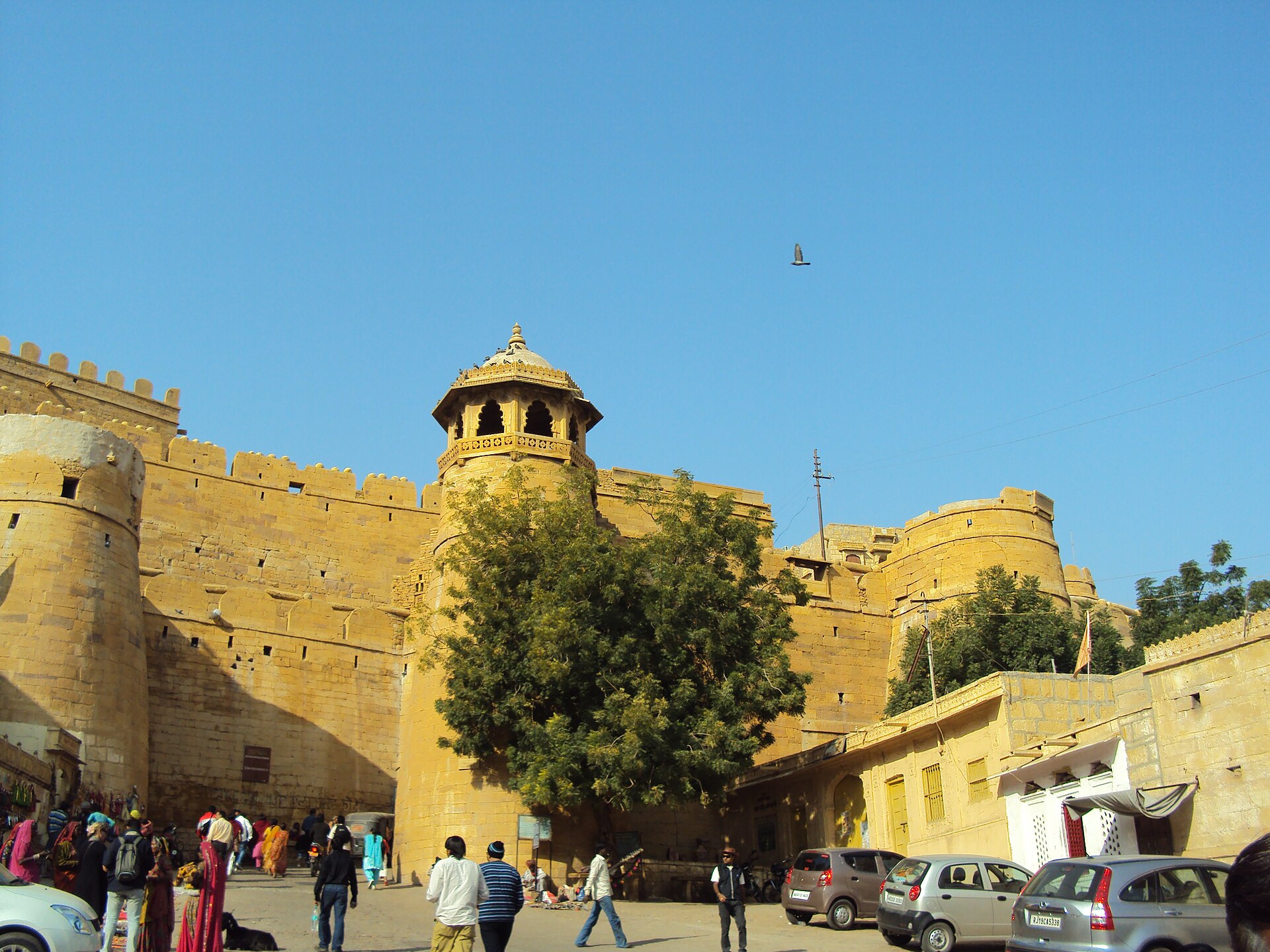The fort was founded in 1156 by the Bhati Rajput ruler Rao Jaisal on Trikuta hill.