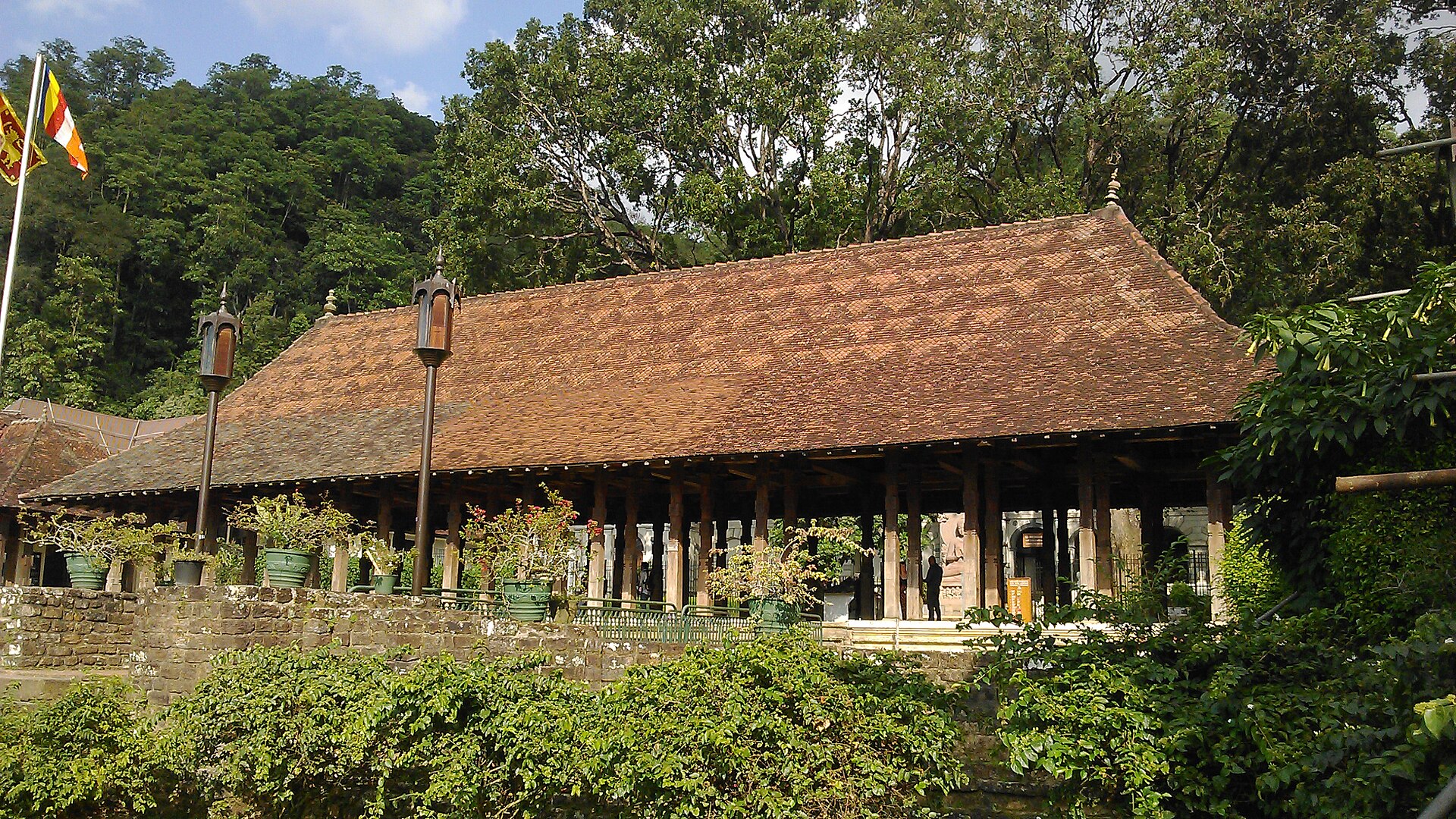 The Magul Maduwa, the carved wooden audience hall of Kandy