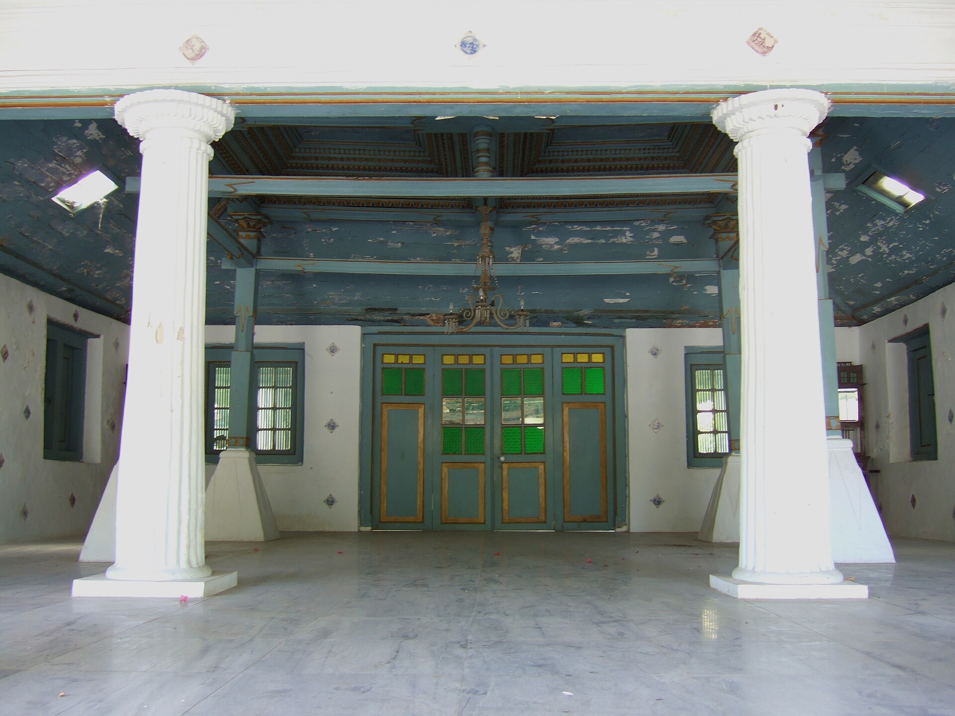 The raised Siti Hinggil platform used for court ceremonies