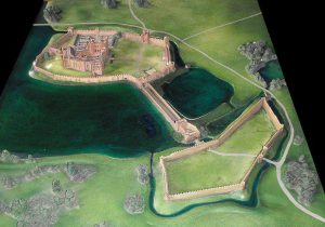 Kenilworth's warm red stone glowing in the sun, a ruin on a truly royal scale