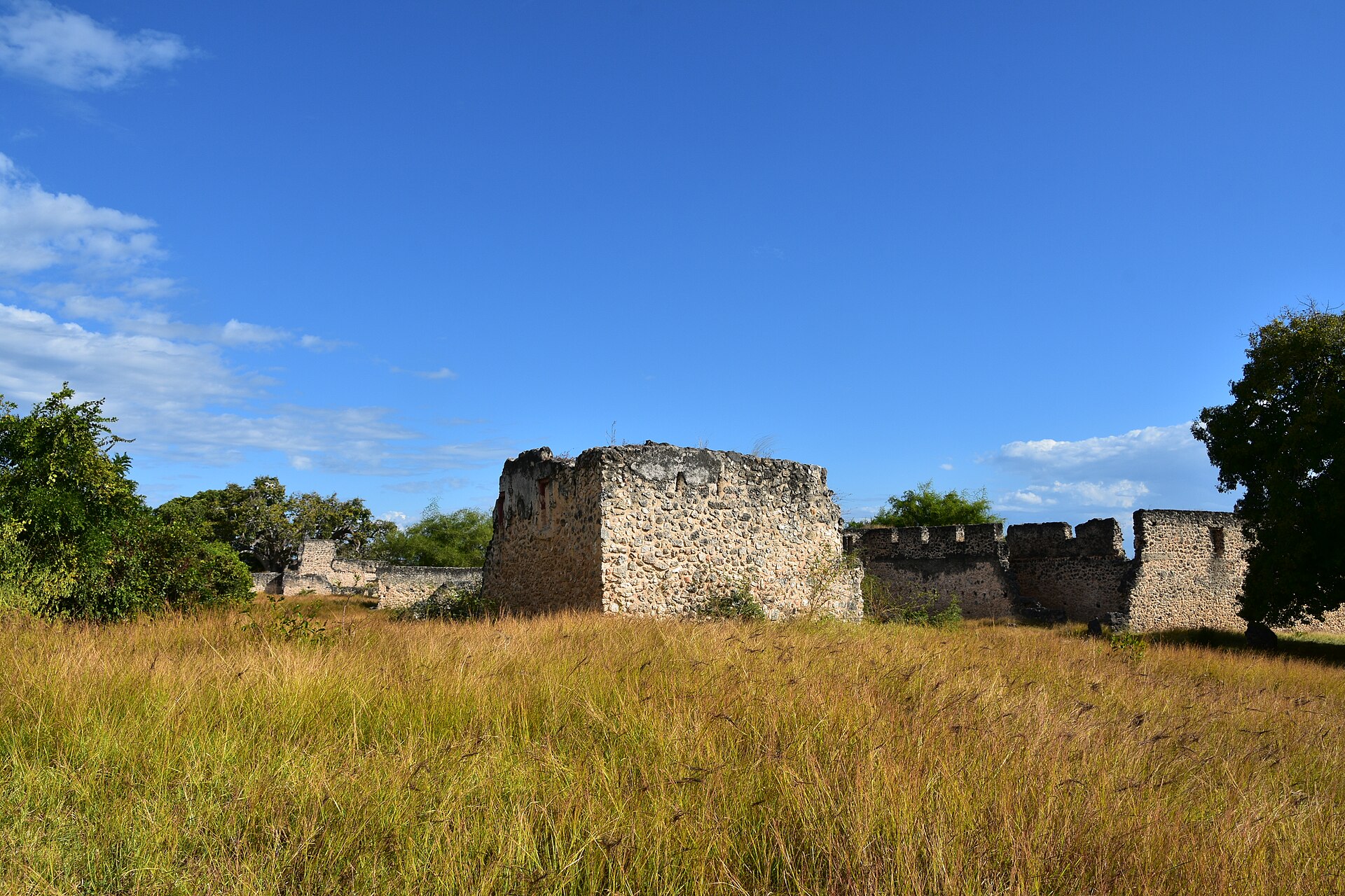 The Makutani palace ruins on Kilwa Kisiwani