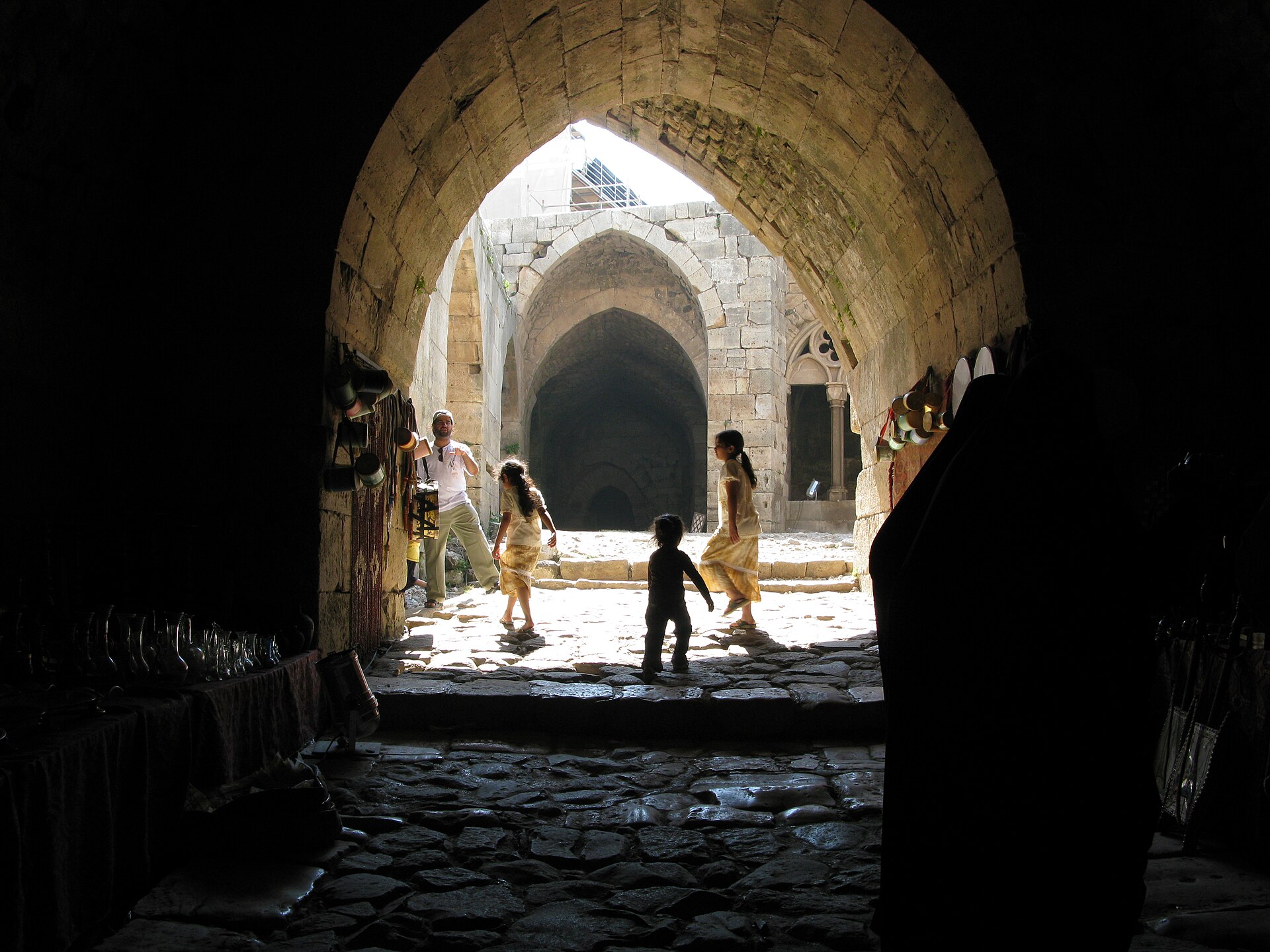 The castle chapel later became a mosque under Muslim rule.