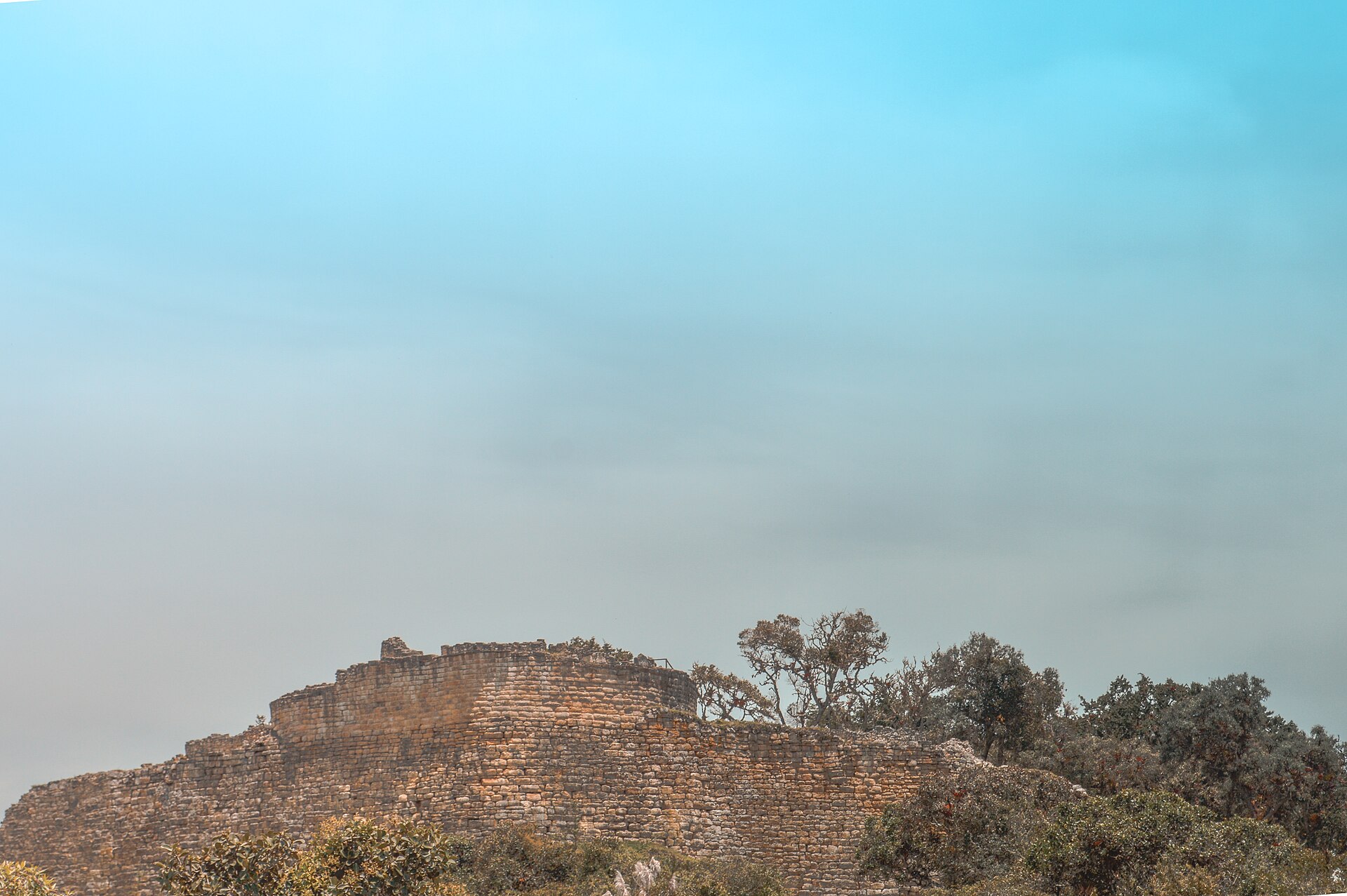The citadel of Kuélap seen from afar