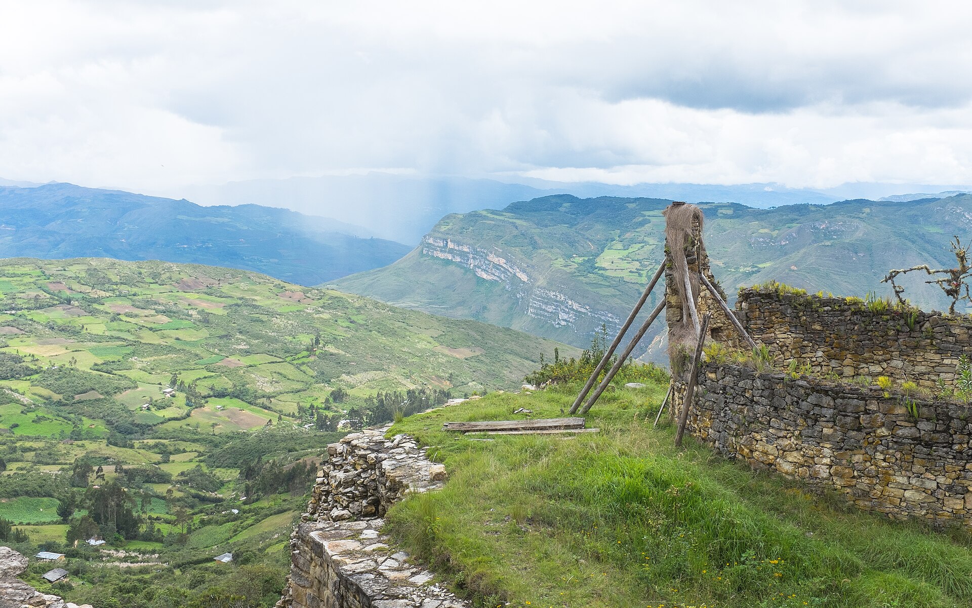 The view from Kuélap over the Utcubamba valley