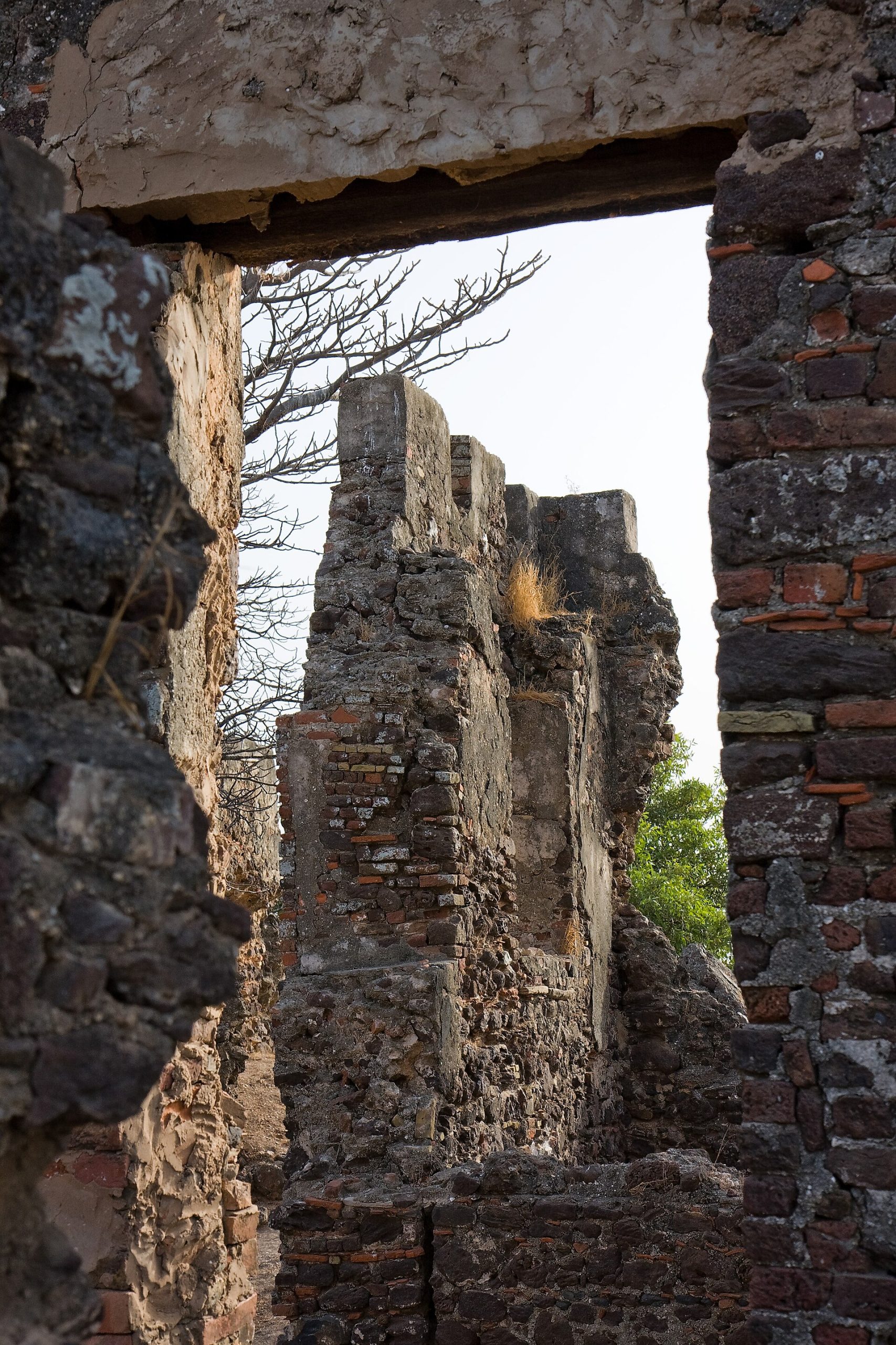 The ruins of Fort James, once a slave-trade fort