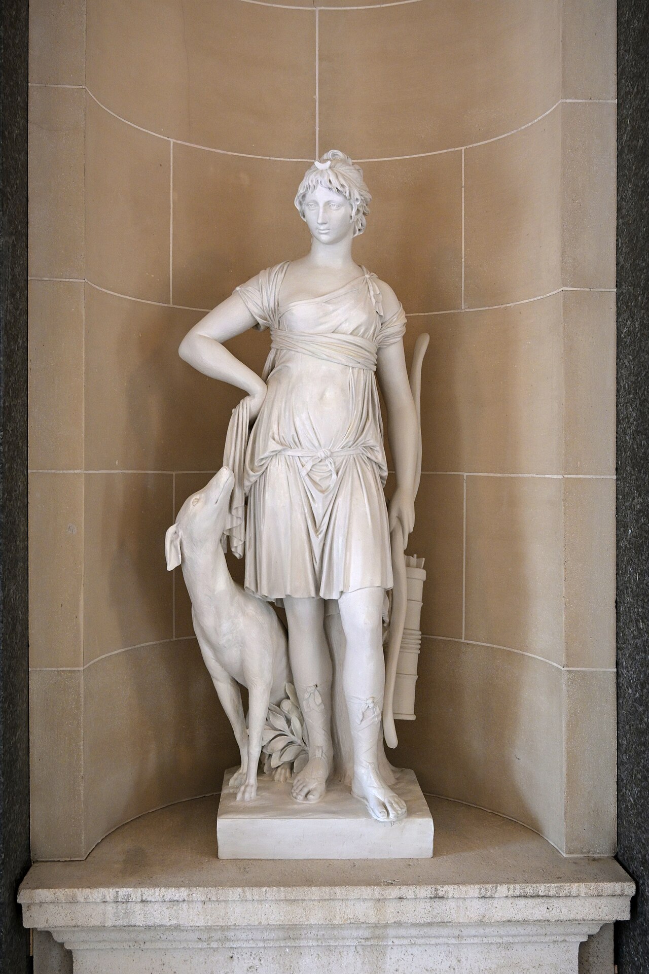 Classical sculpture adorning the castle and its grounds