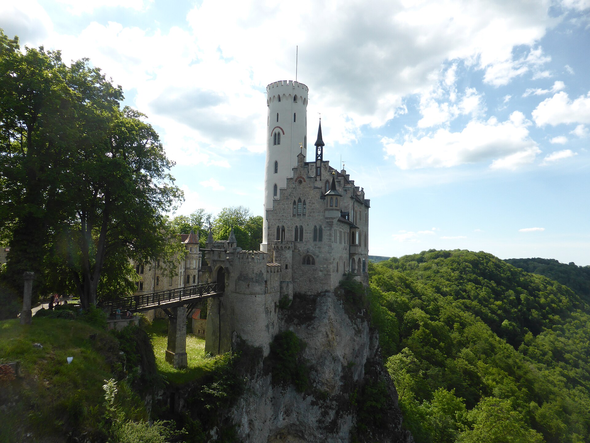 An idealised view of the fairy-tale castle that a novel brought into being