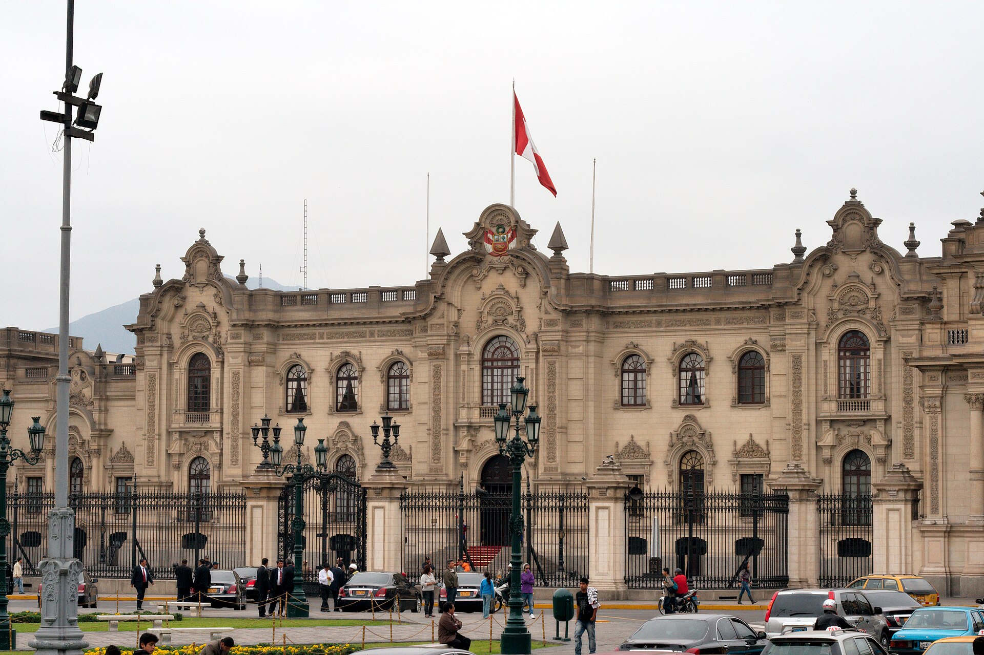 The presidential palace in Lima