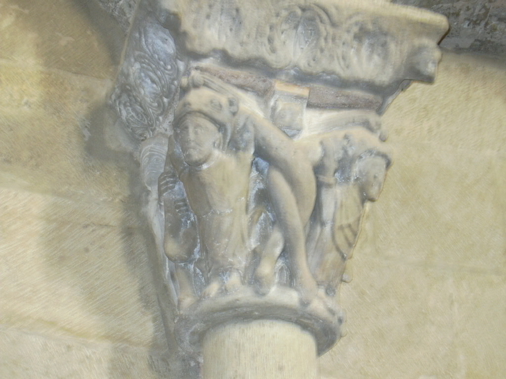 The chapel's carved capitals are among the finest Romanesque sculpture in Spain.
