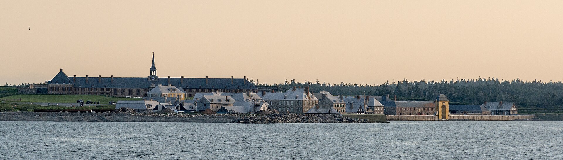 The Fortress of Louisbourg viewed from the harbour