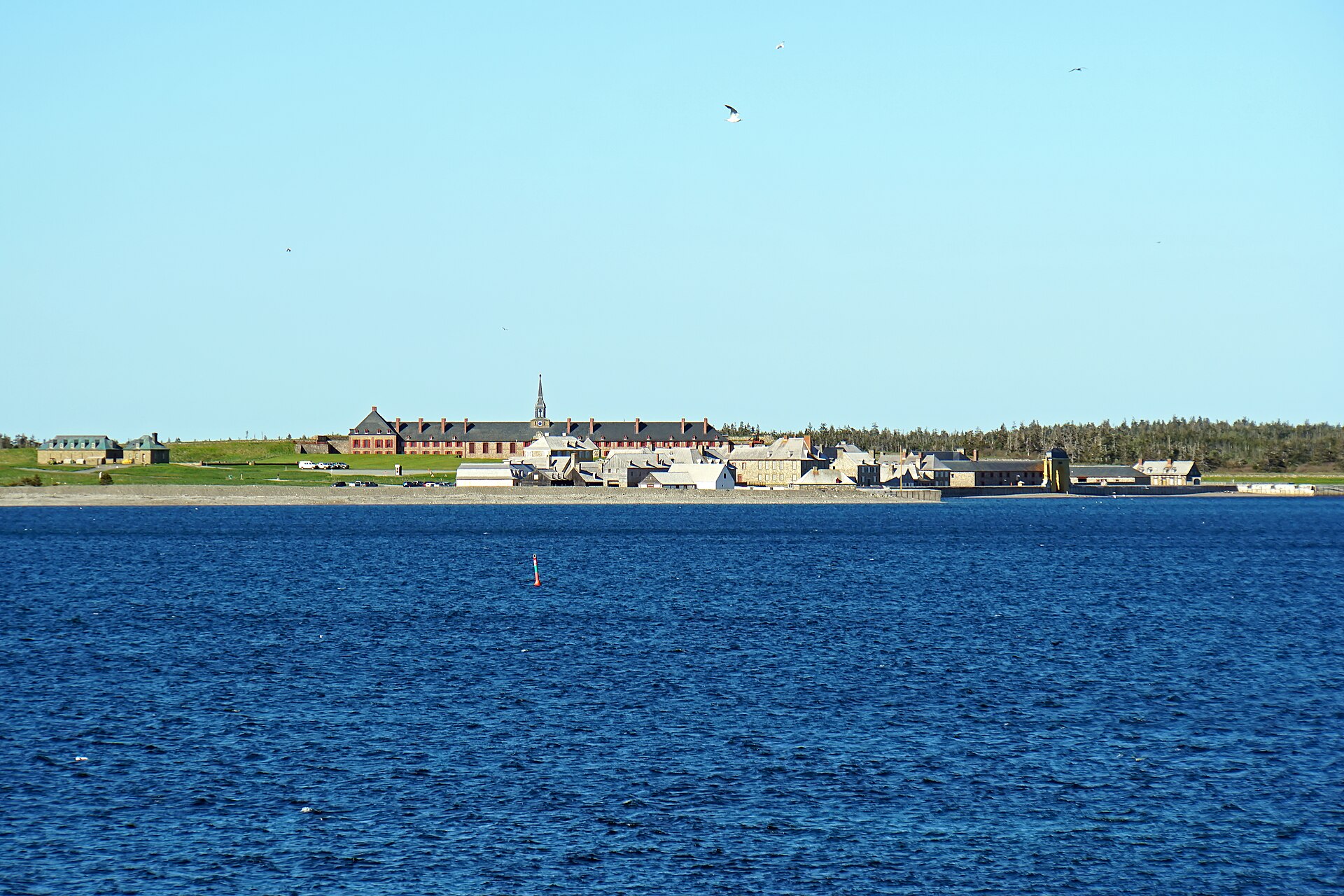 A street within the reconstructed town of Louisbourg