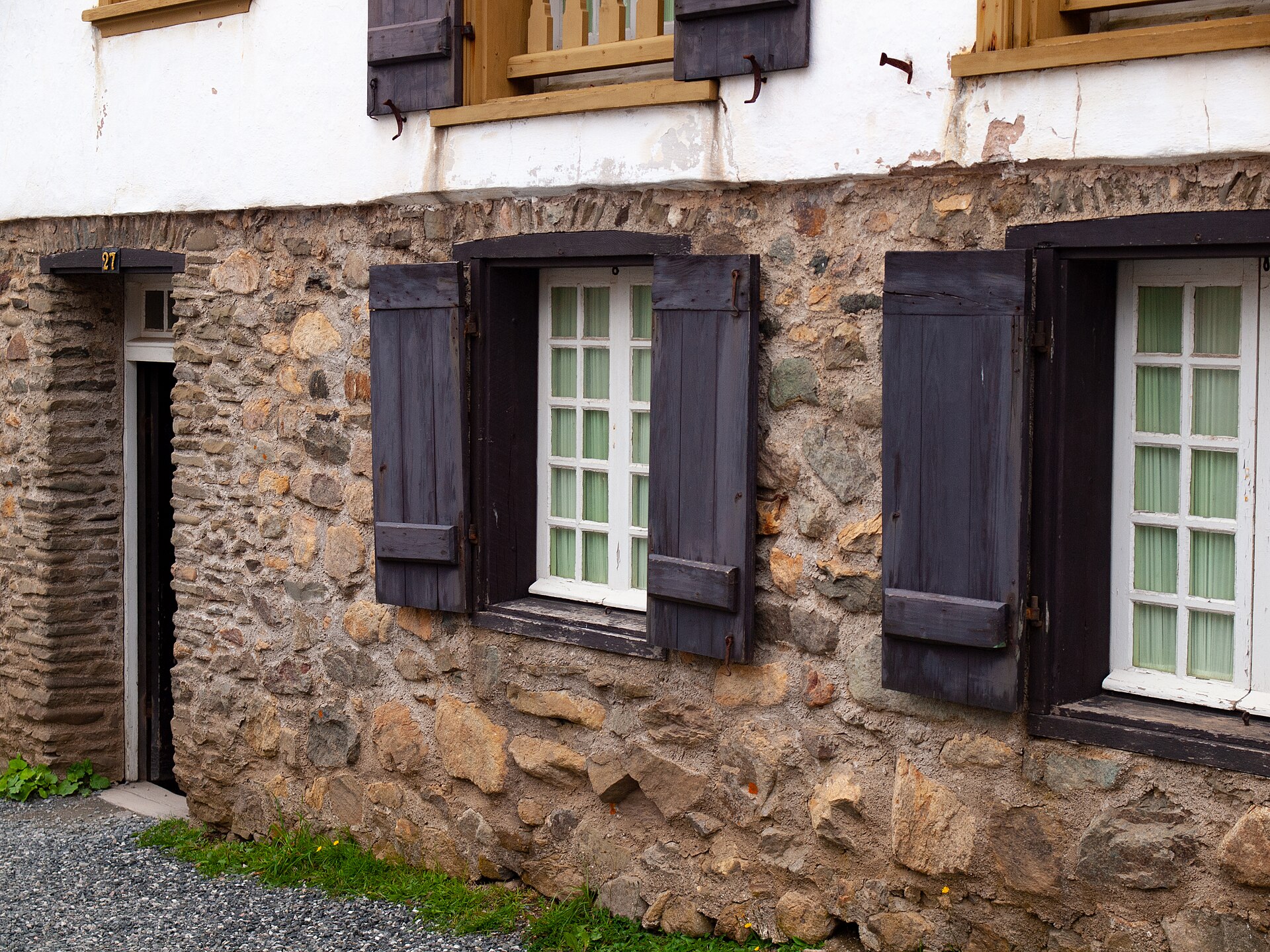 A building in the reconstructed town of Louisbourg