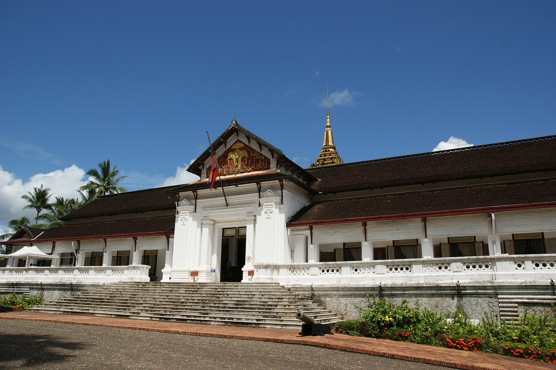 The Haw Kham, the golden hall, by the Mekong River