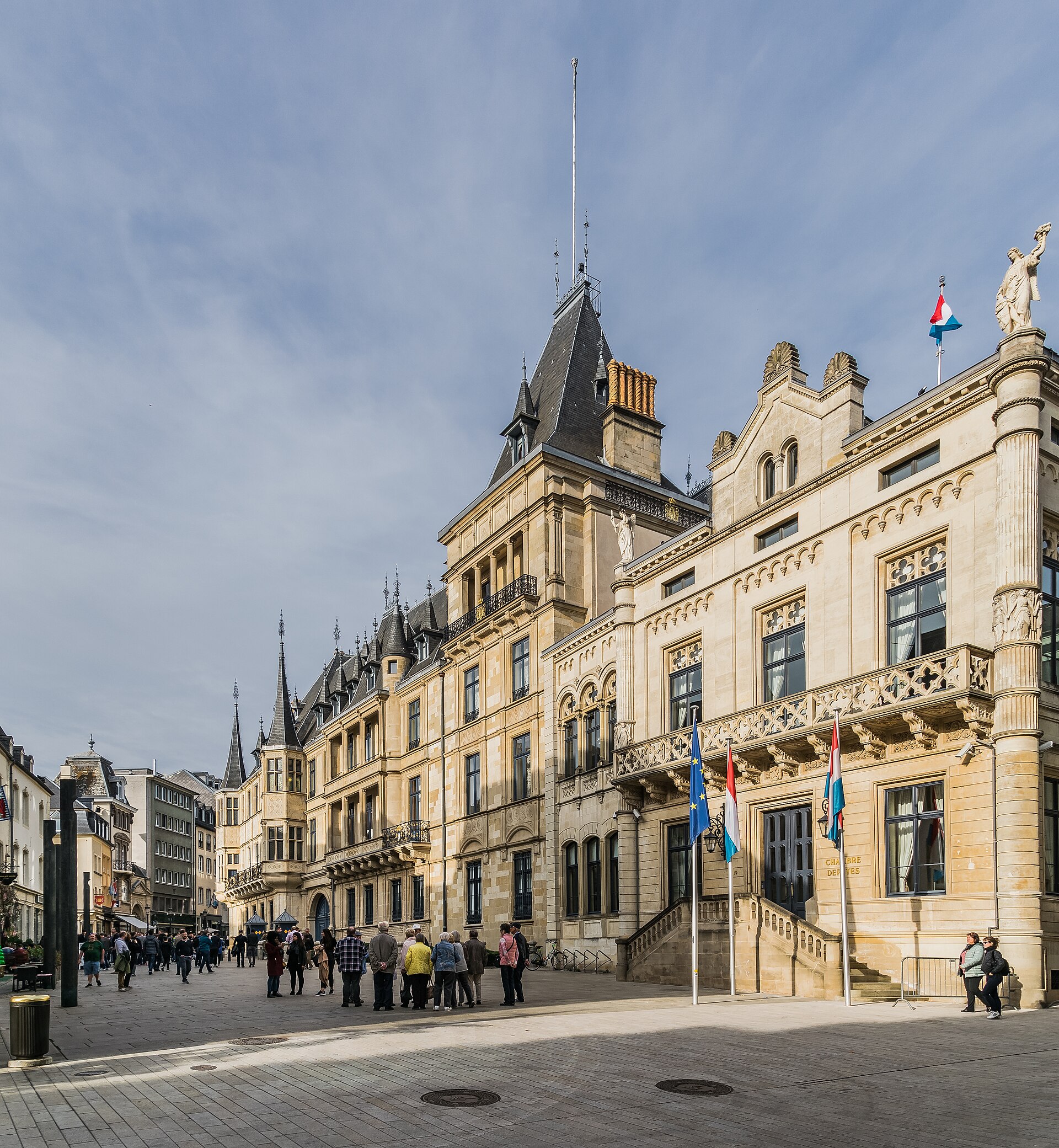 A view of the Grand Ducal Palace